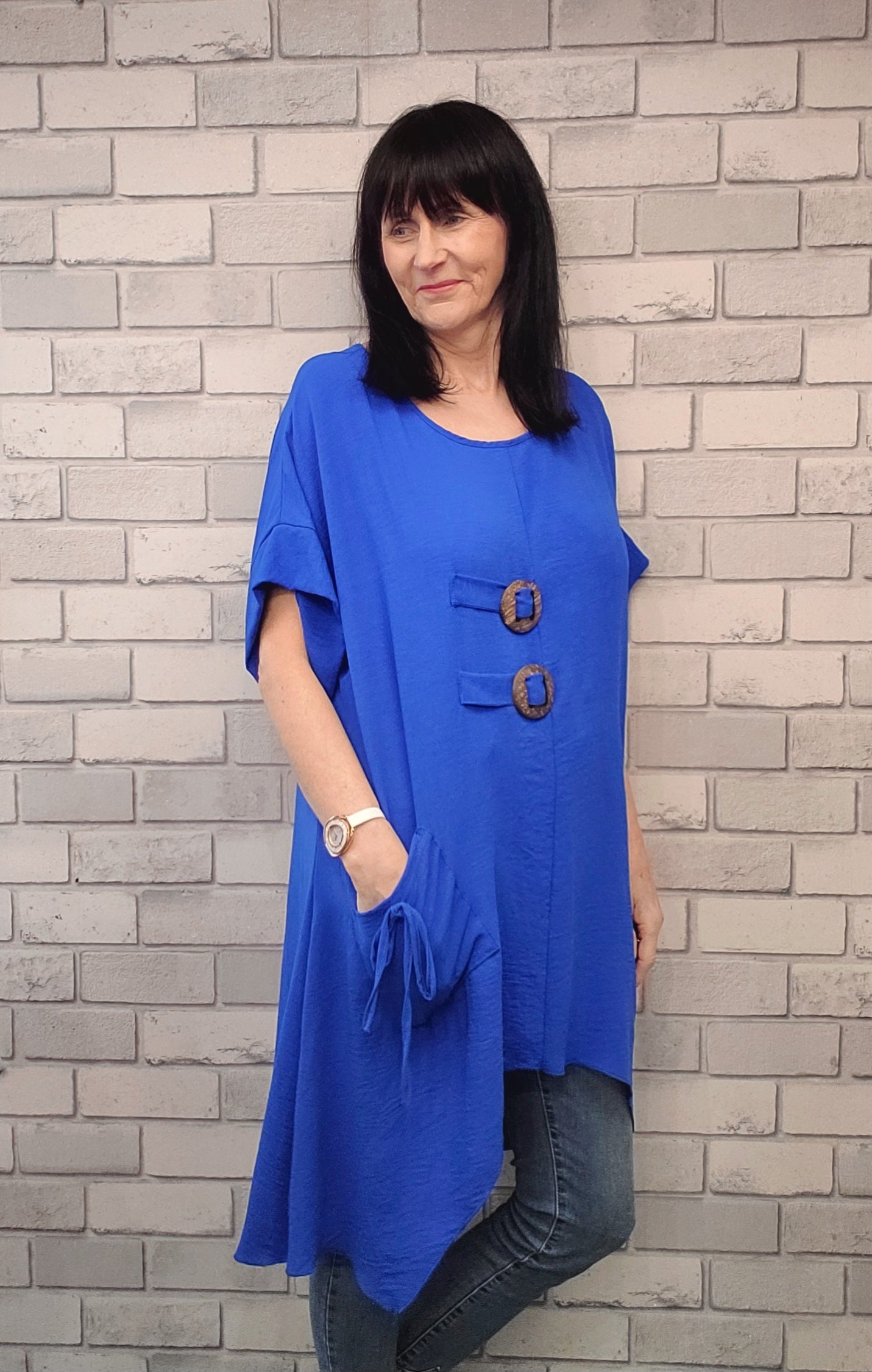 Tunic Dress With Pocket - Couture Boutique