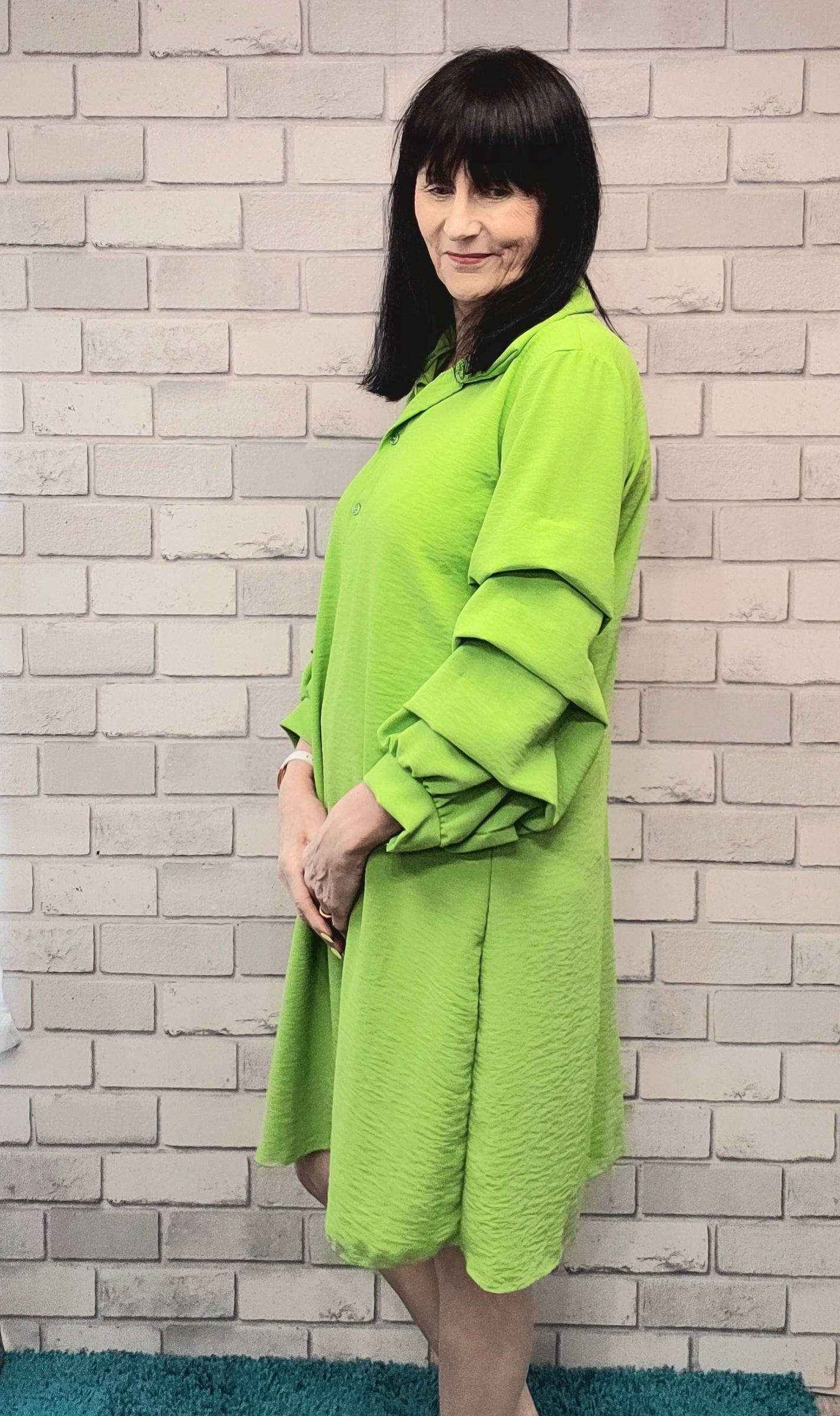 Annie Ruffle Sleeve Dress