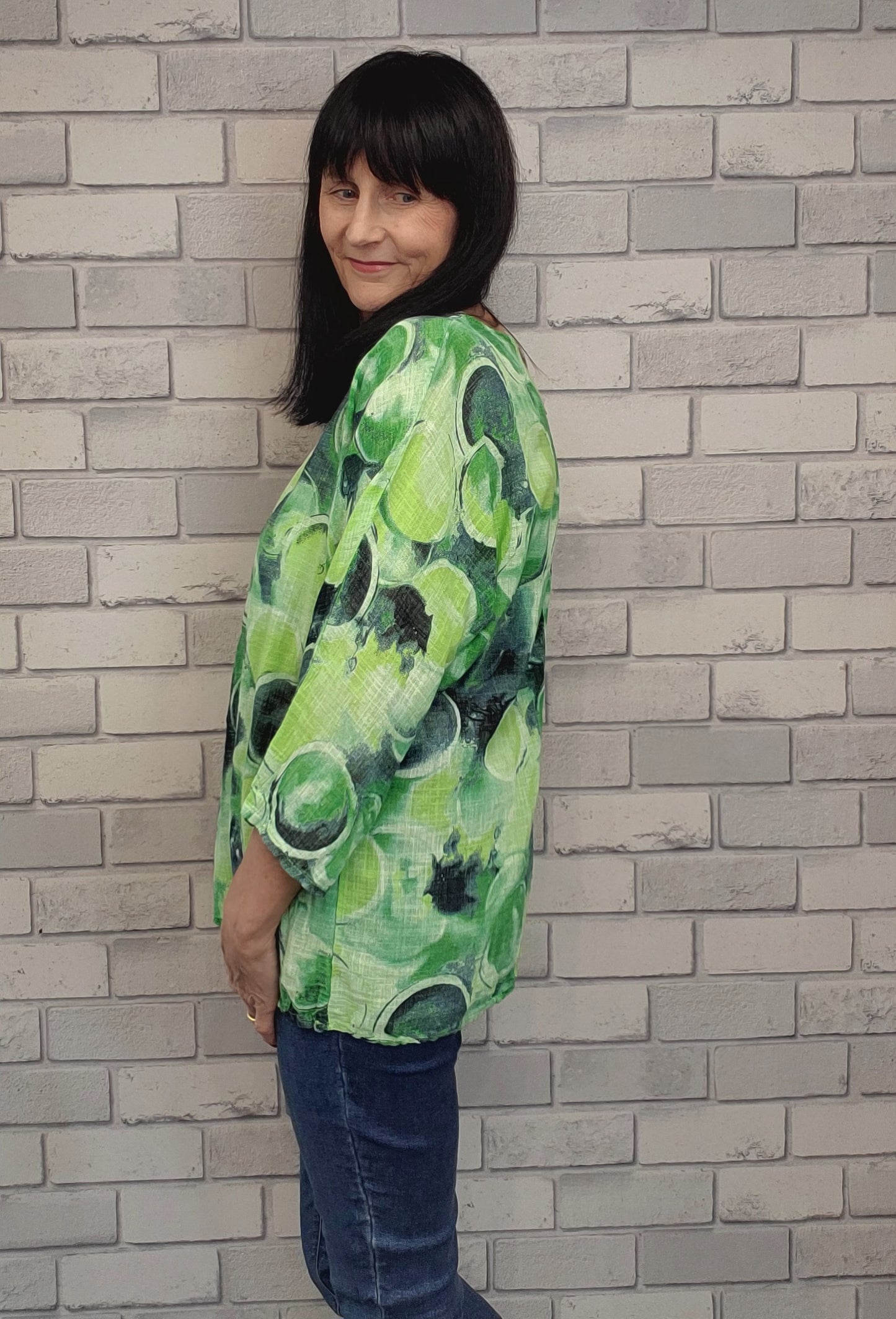 Gina Circle Print Summer Top
