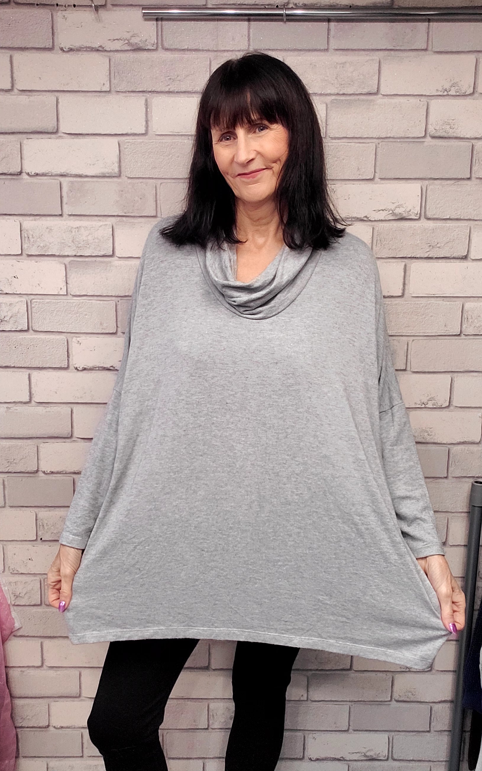 Stacey Cowl Neck Plus Size Jumper