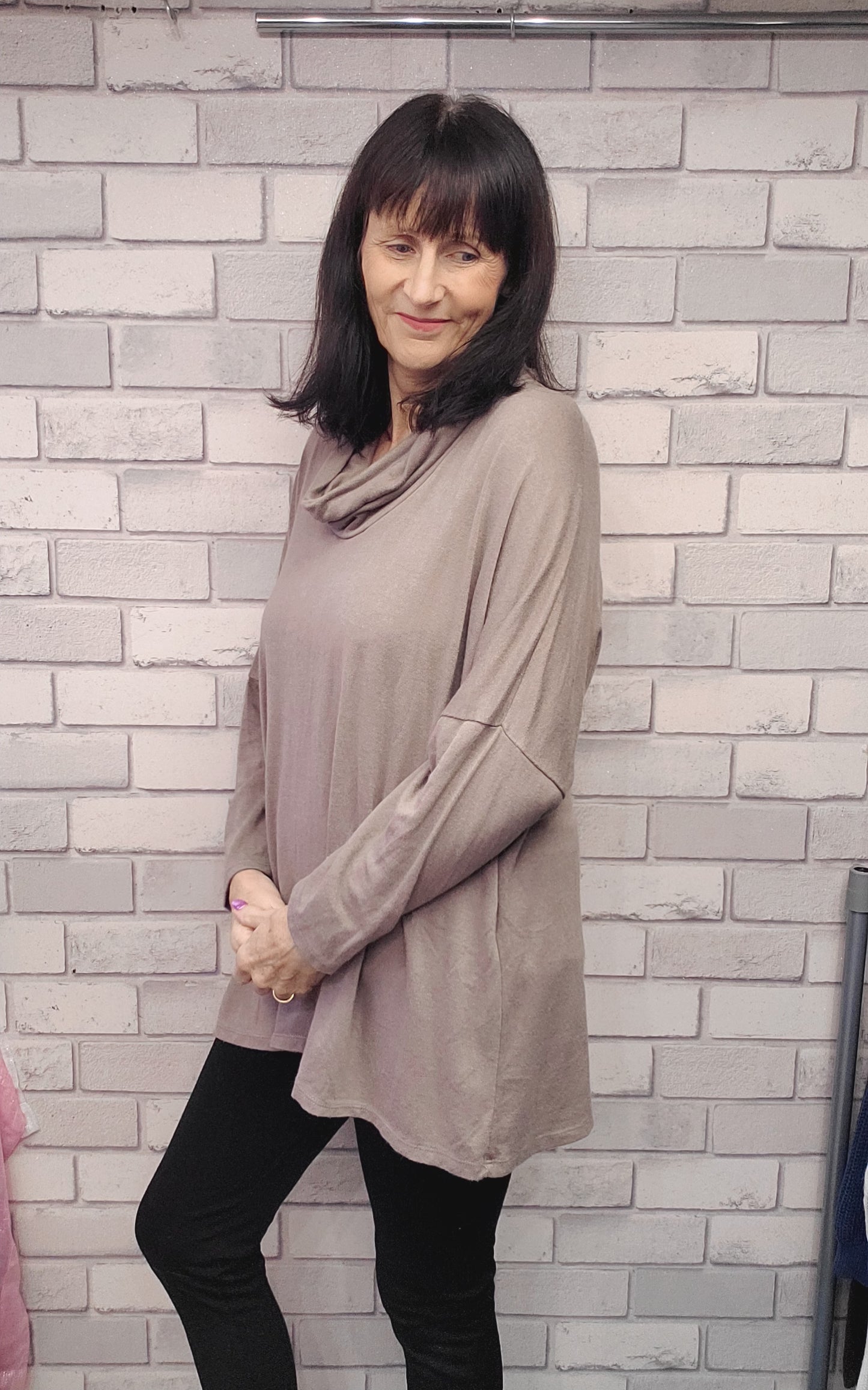 Stacey Cowl Neck Plus Size Jumper - Couture Boutique