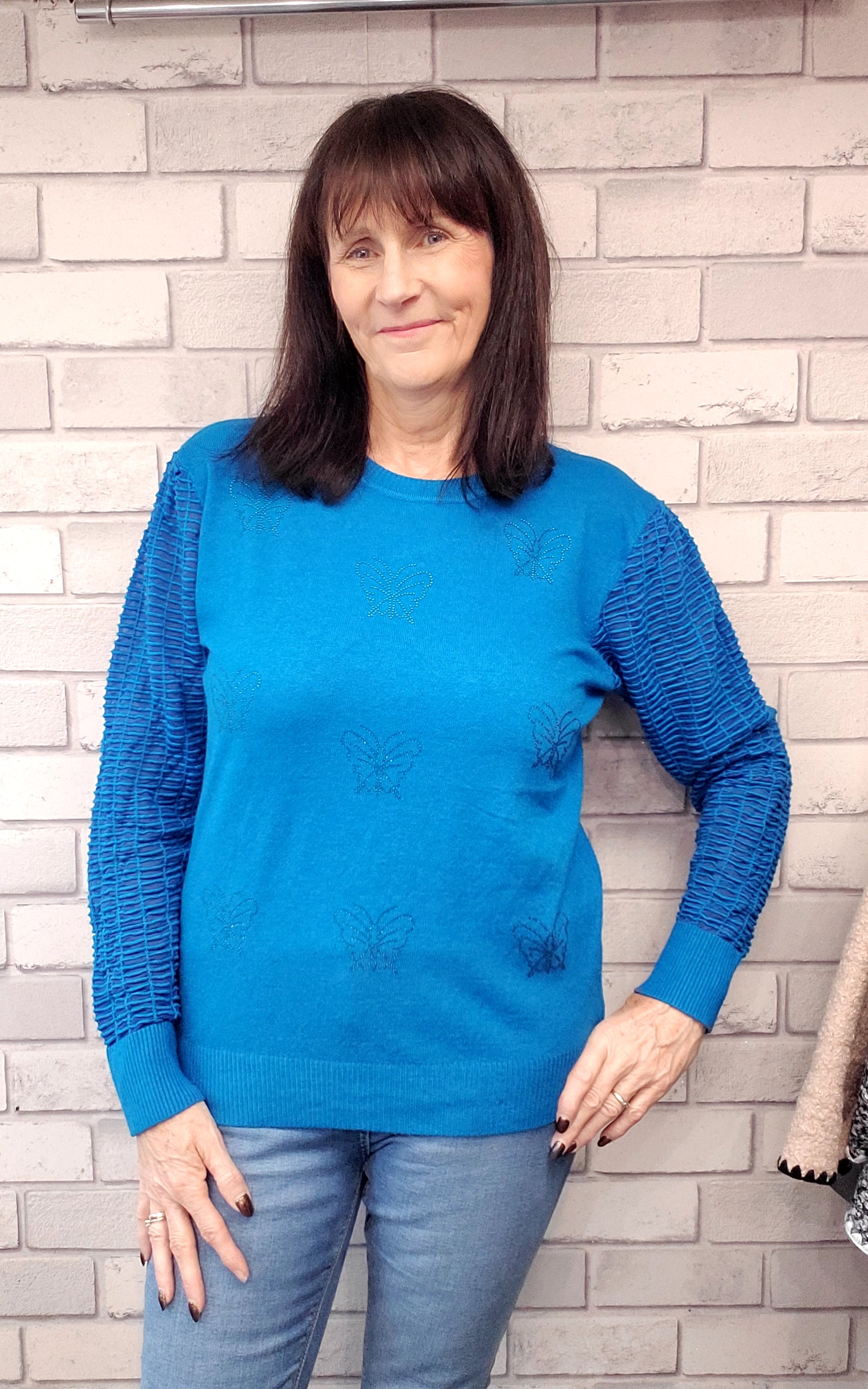 Vicky Diamanté Butterfly Jumper