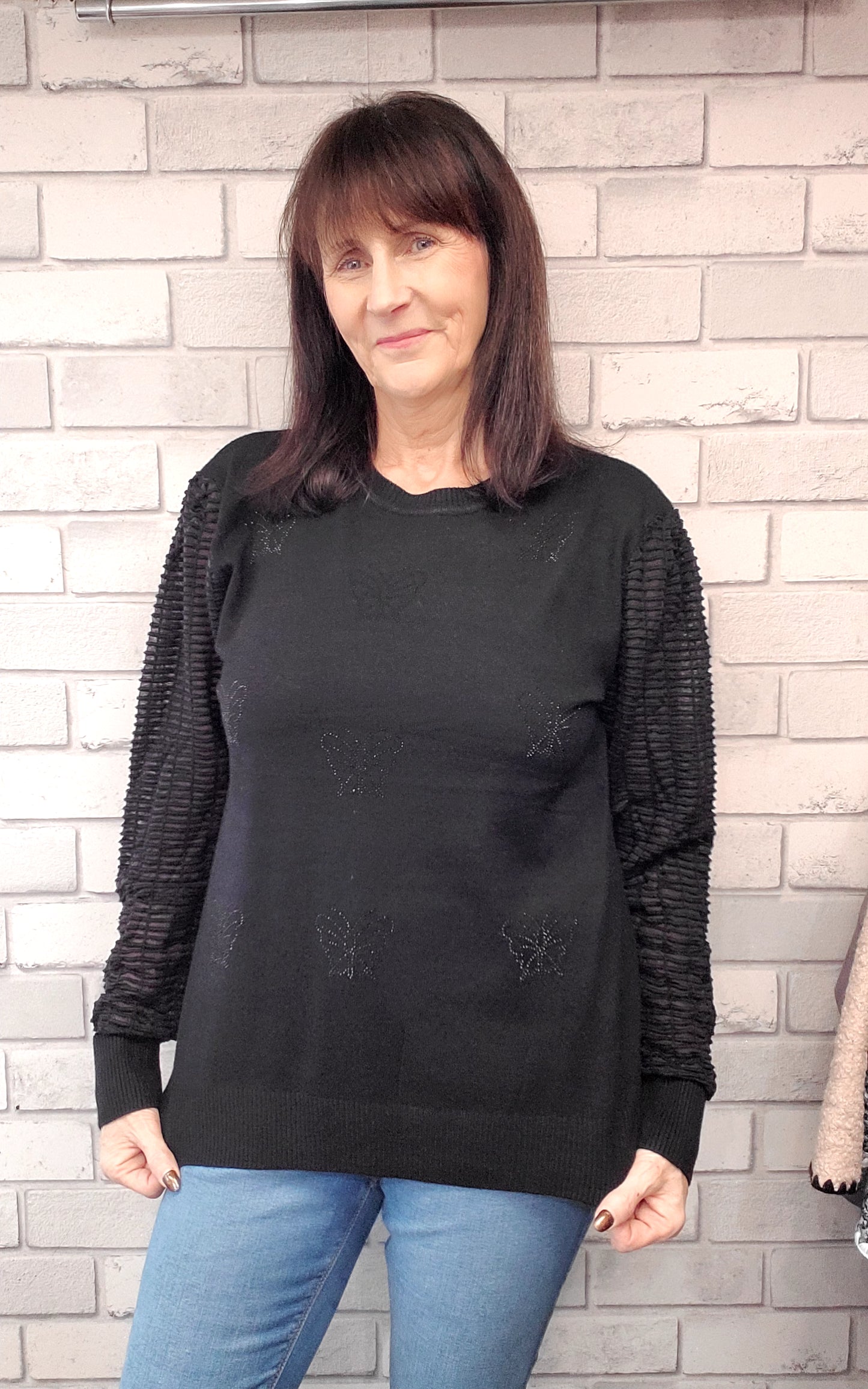 Vicky Diamanté Butterfly Jumper