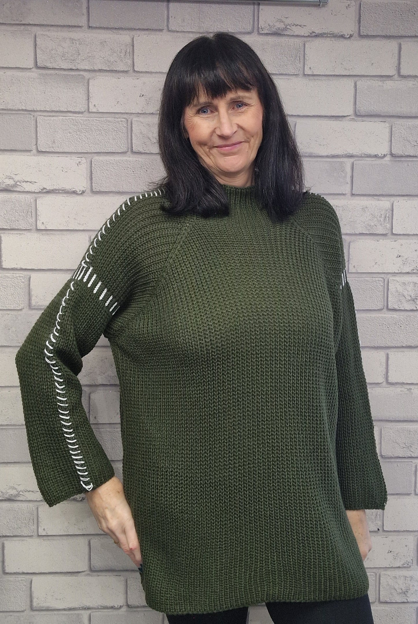 Teri Long Sleeve Stich Jumper - Couture Boutique