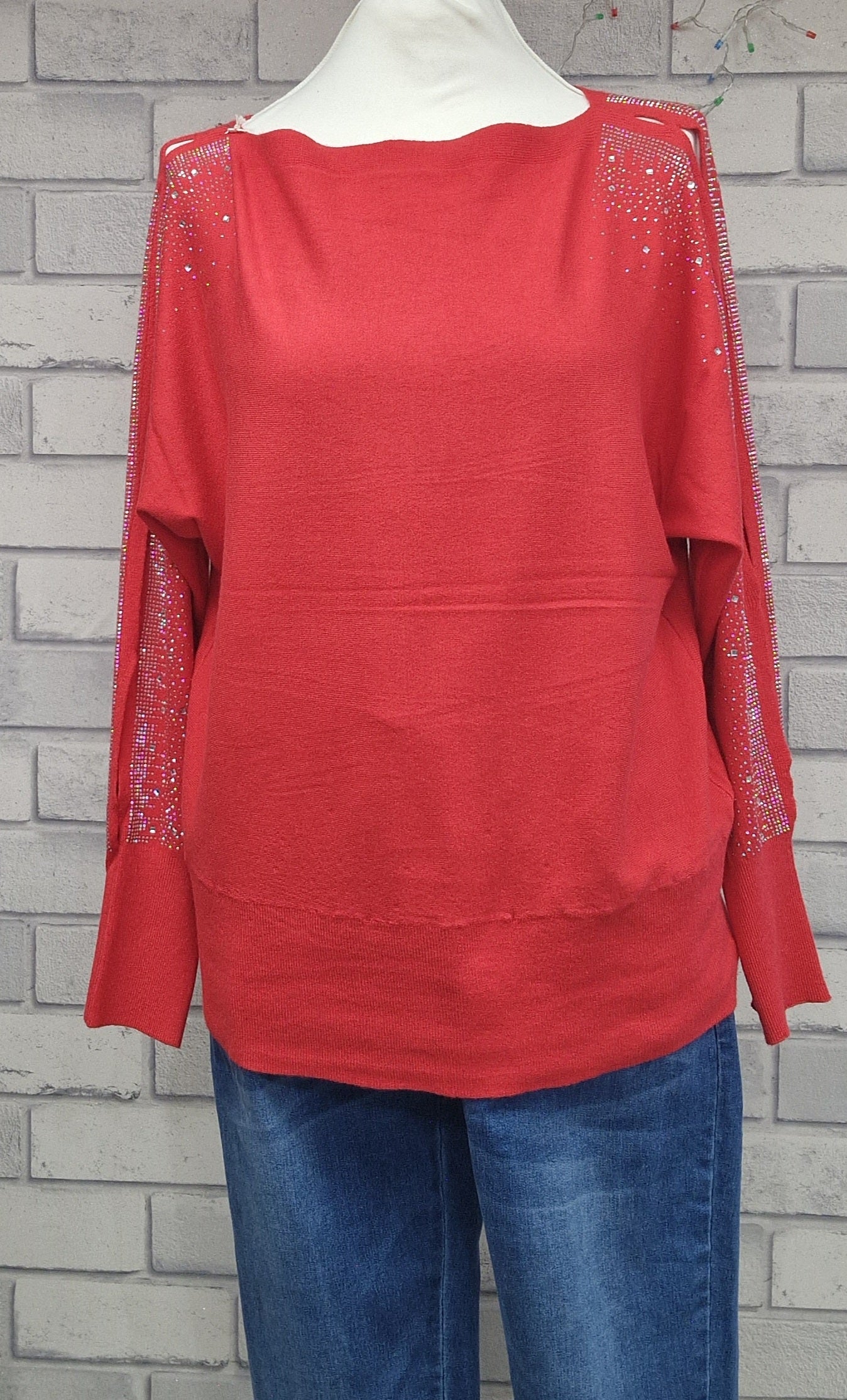 Leona Sparkle Sleeve Jumper