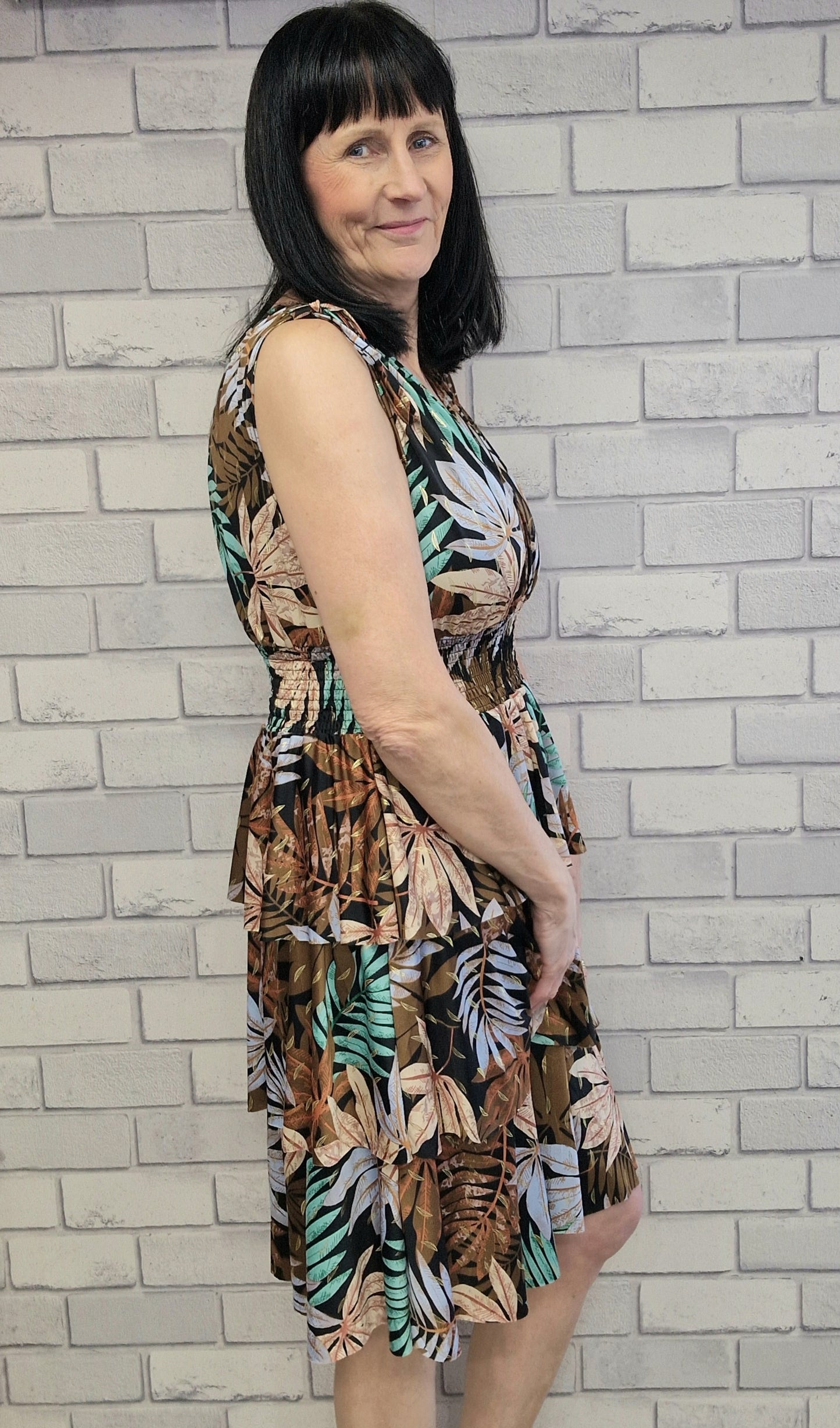 Abby Summer Floral Print Dress - Couture Boutique