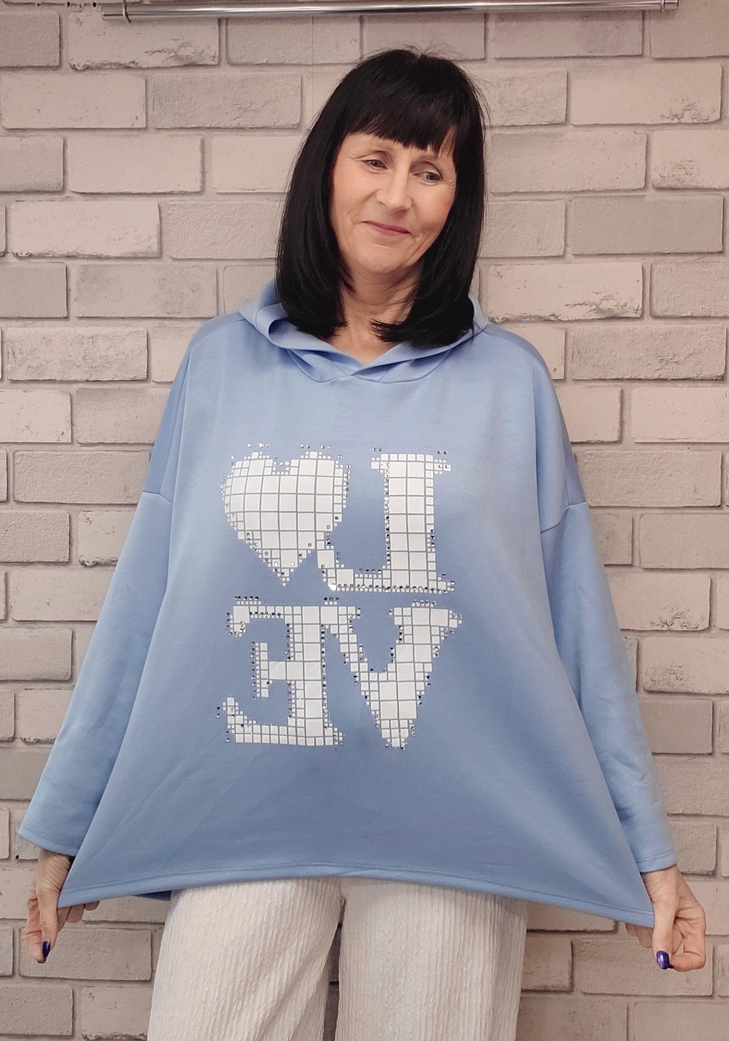 Alice Dipped Hem Hoody - Couture Boutique