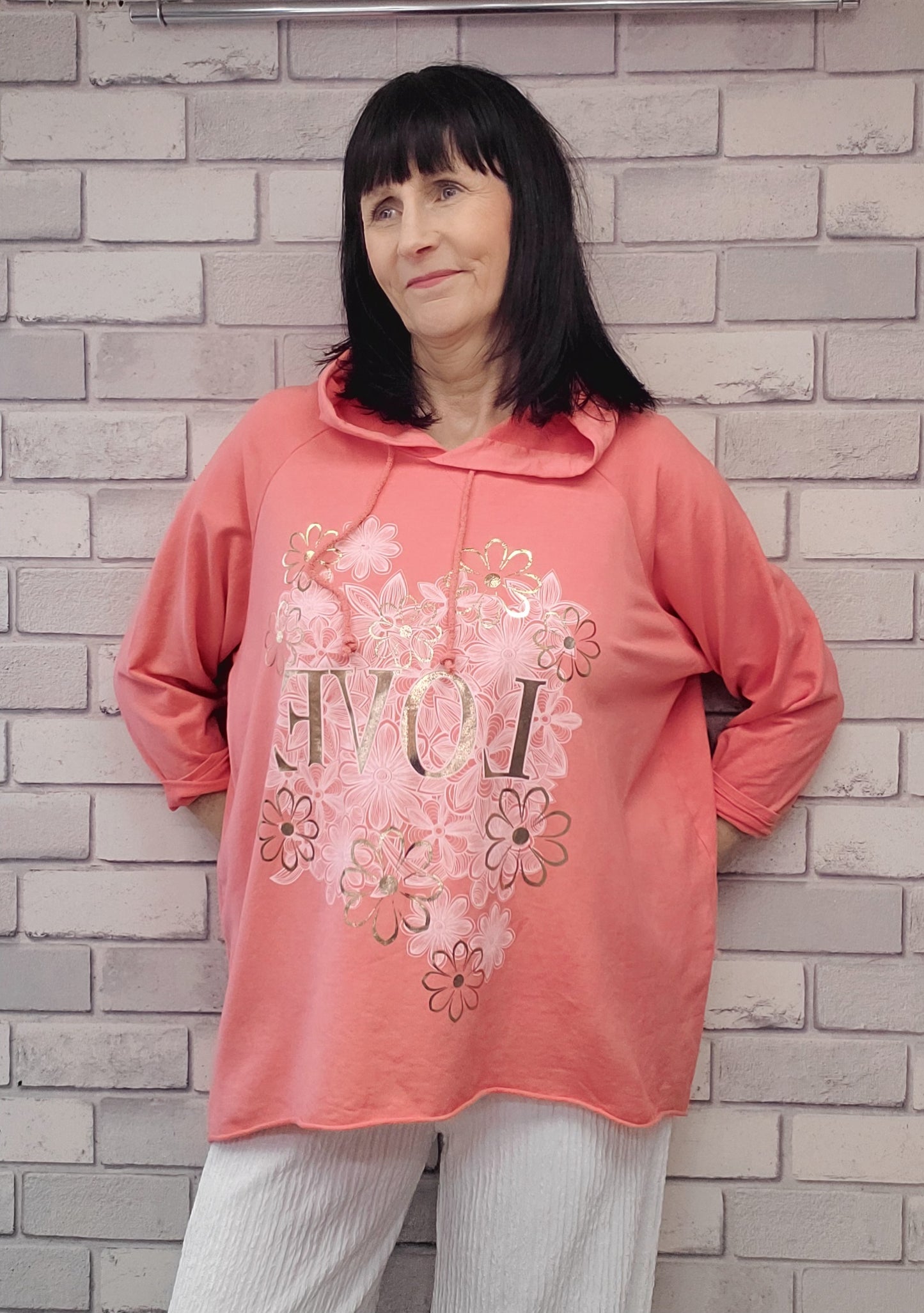 Aurora Floral Love Hoody
