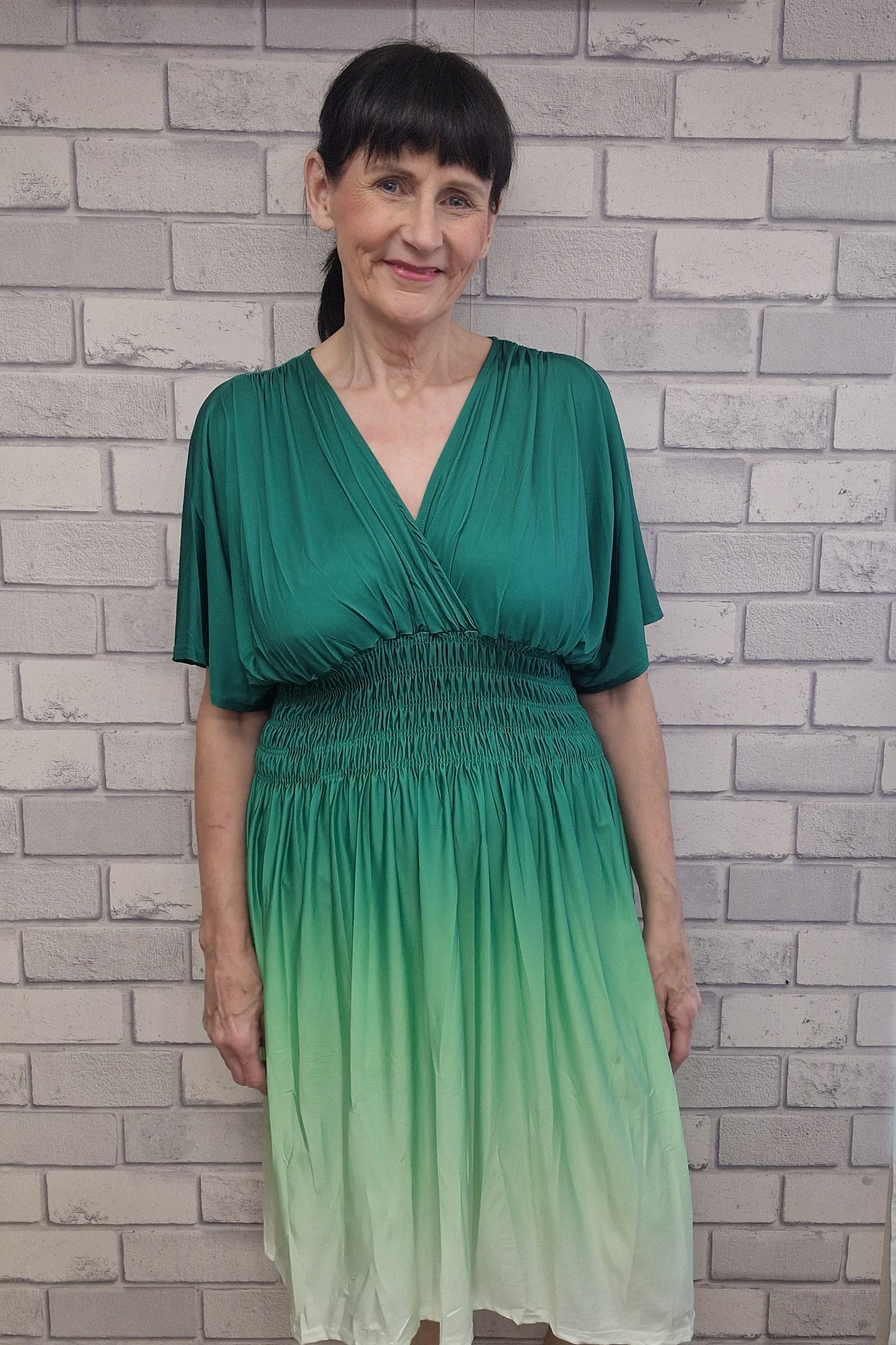 Oti Ombre Stretch Midi Dress