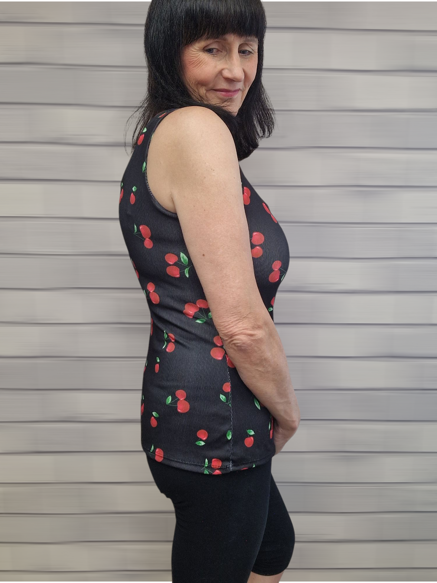 Casey Cherry Vest Top