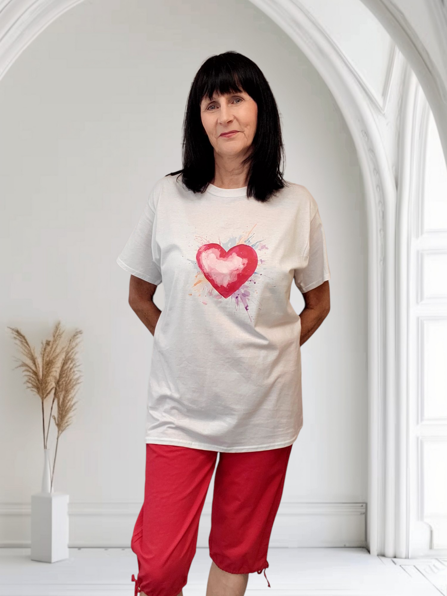 Josie Heart And Bow Print Tshirts