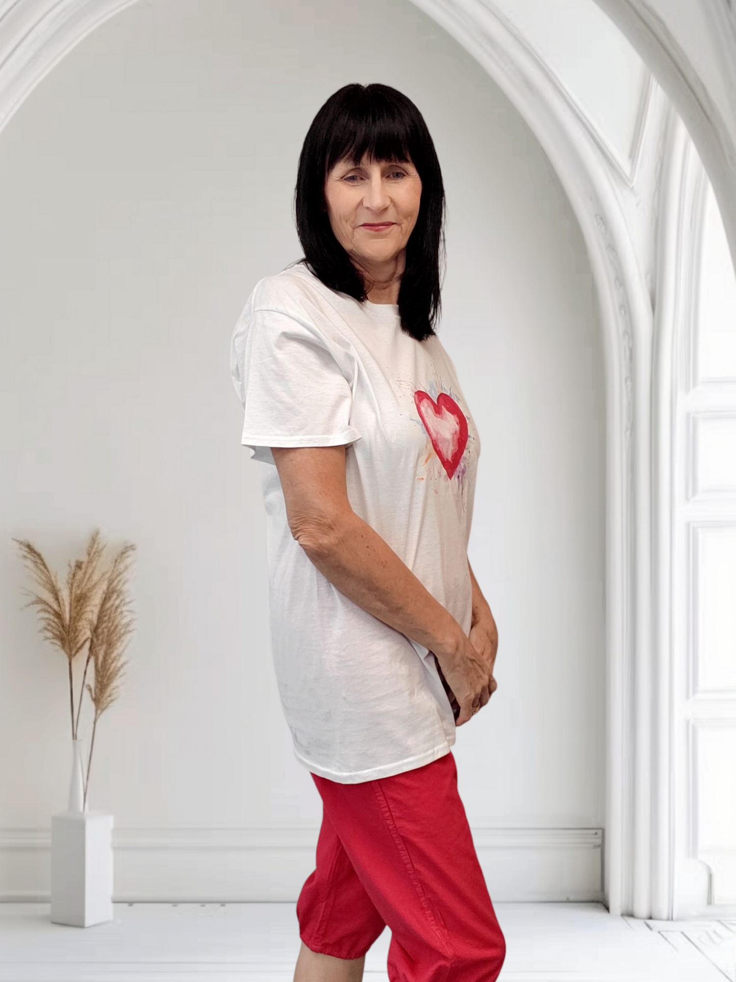 Josie Heart And Bow Print Tshirts