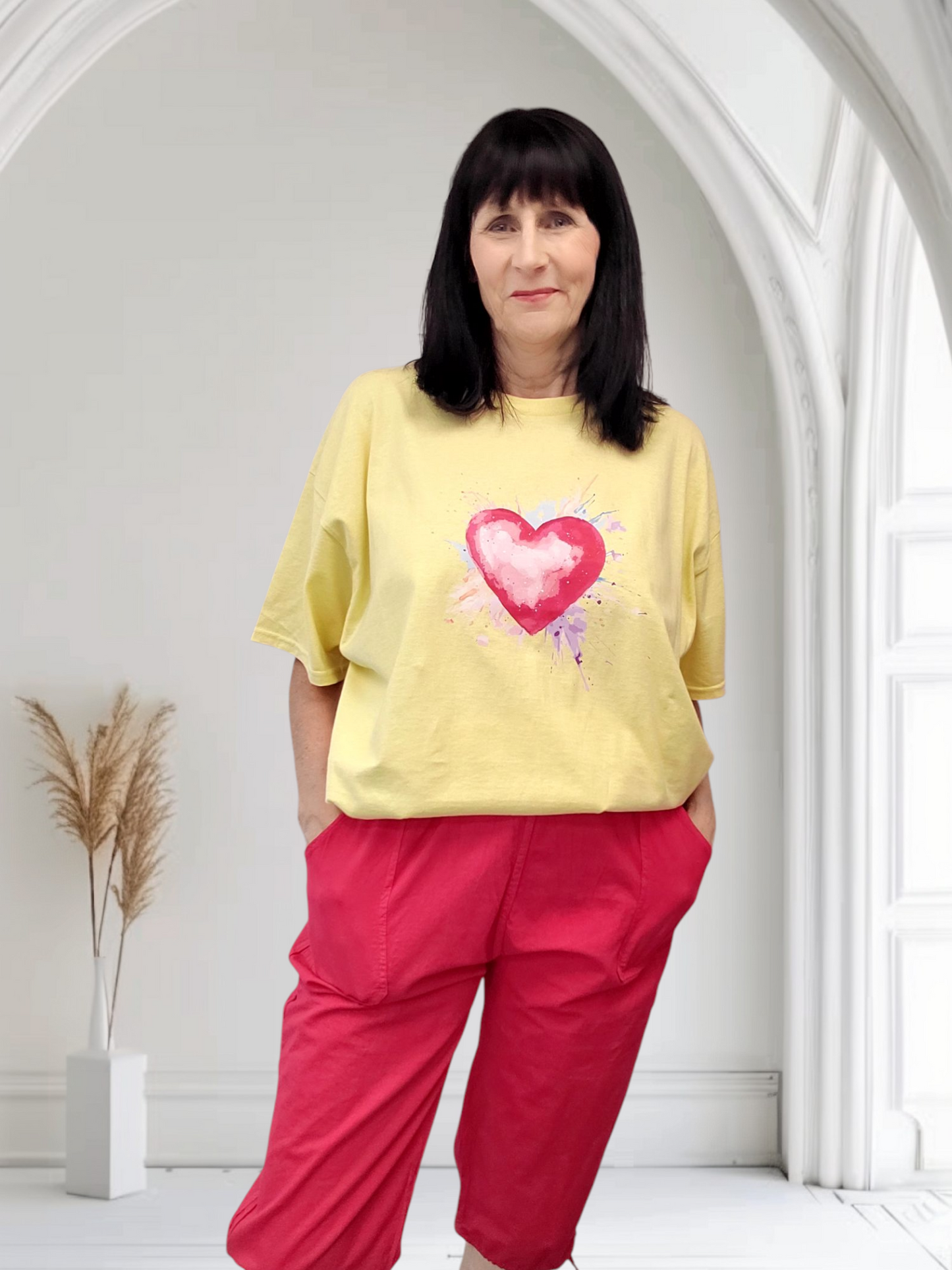 Josie Heart And Bow Print Tshirts