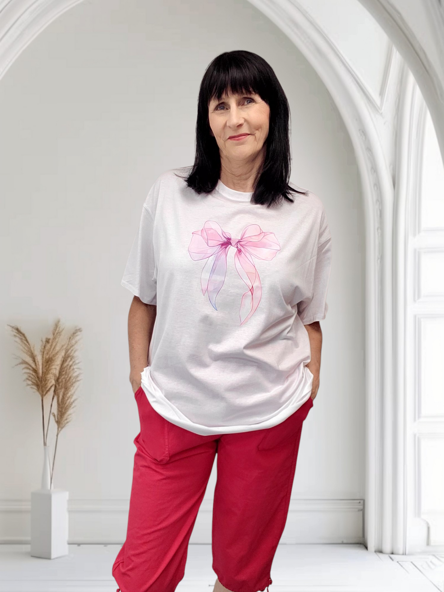 Josie Heart And Bow Print Tshirts