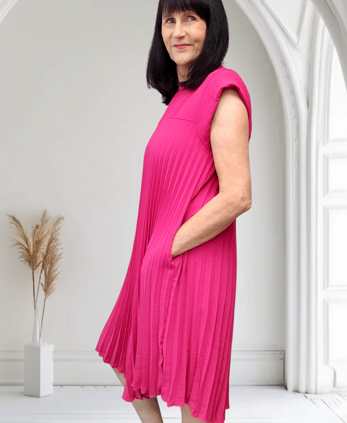 Piper Pleated Dress With Pockets