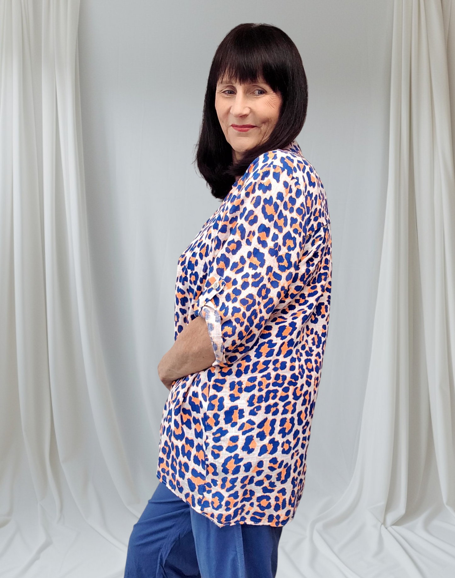 Polly Leopard Print Blouse
