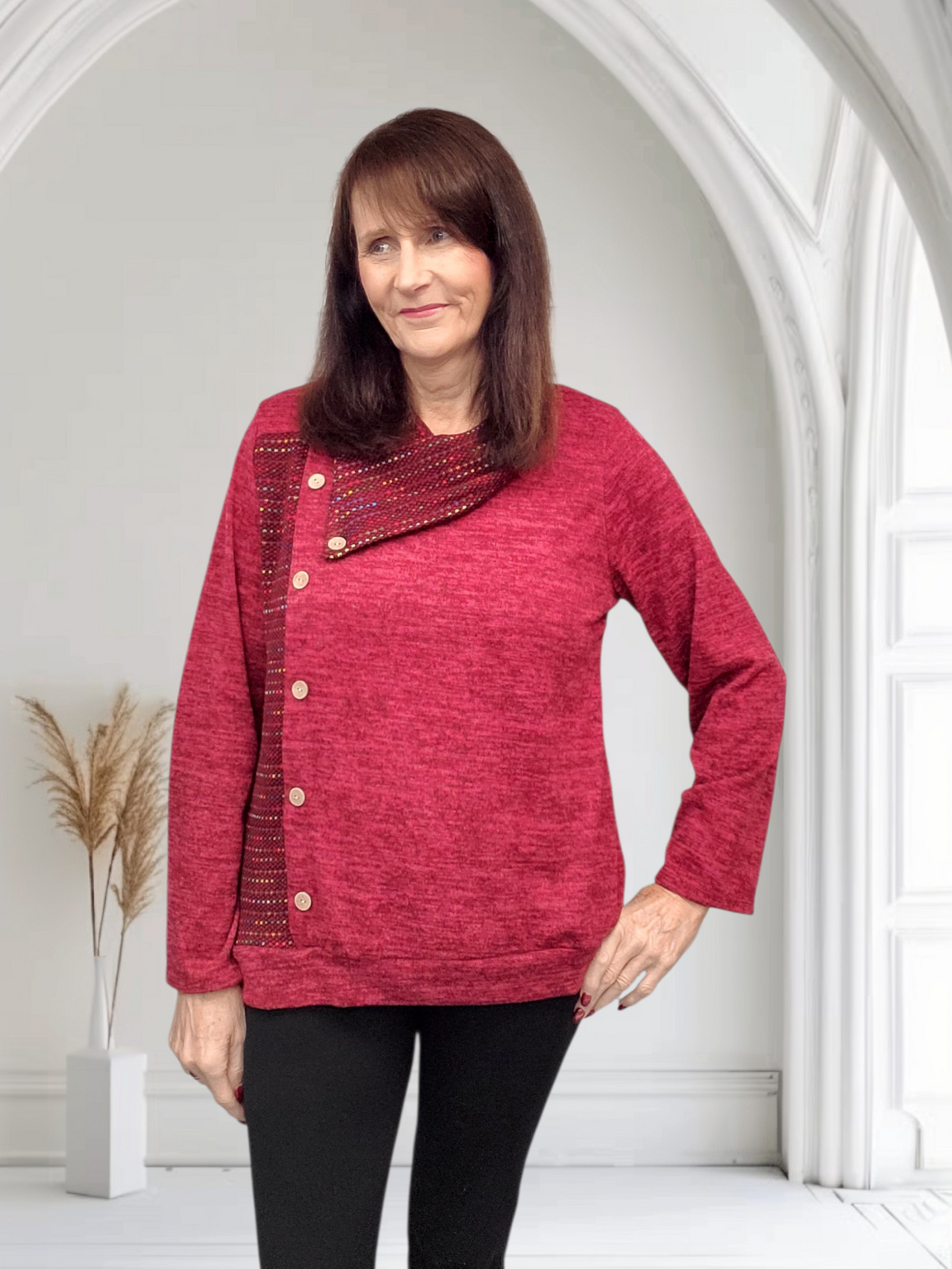 Katlin Colorburst Elegance Ladies’ Multi-Tone Top, Onesize 12-20