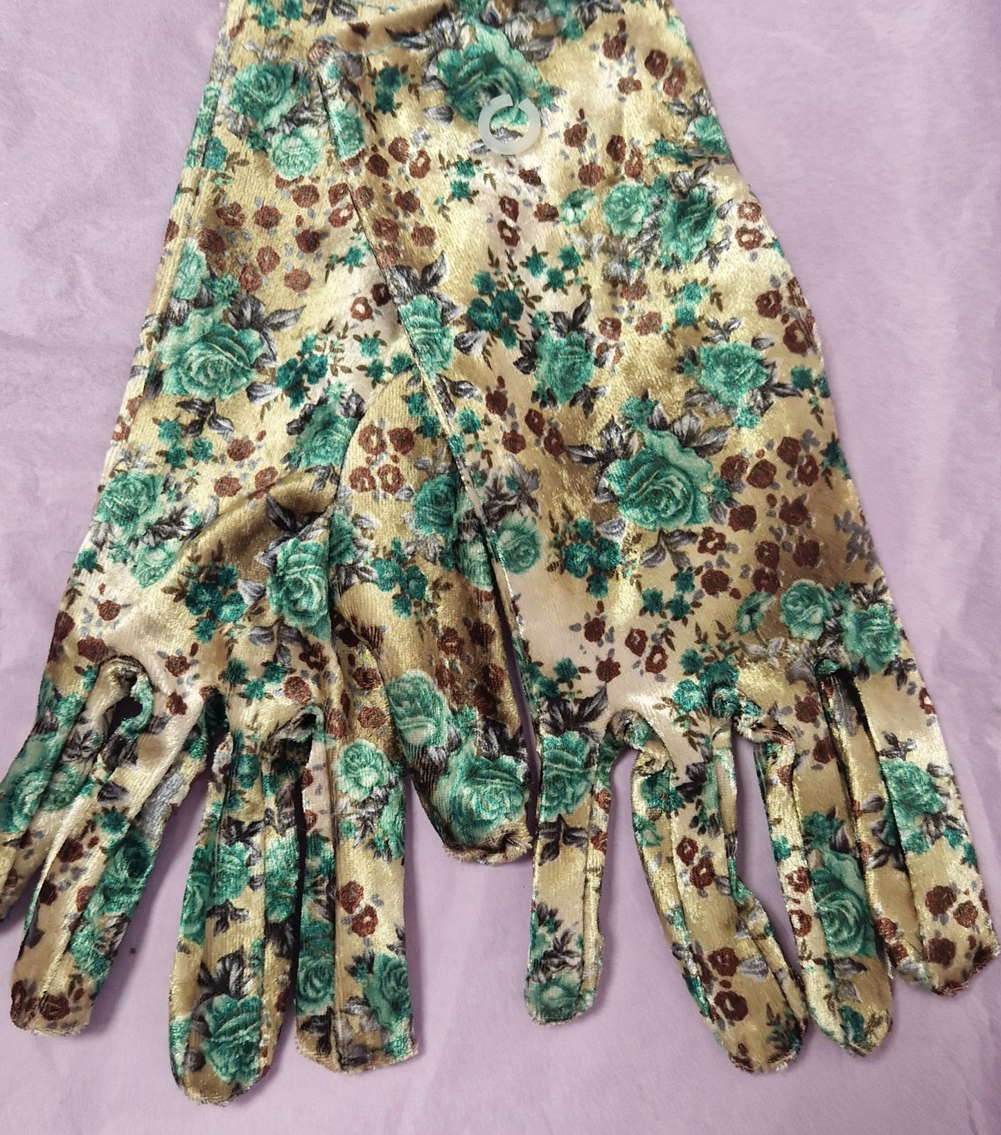 Ladies Suedette Velvet Gloves - Couture Boutique