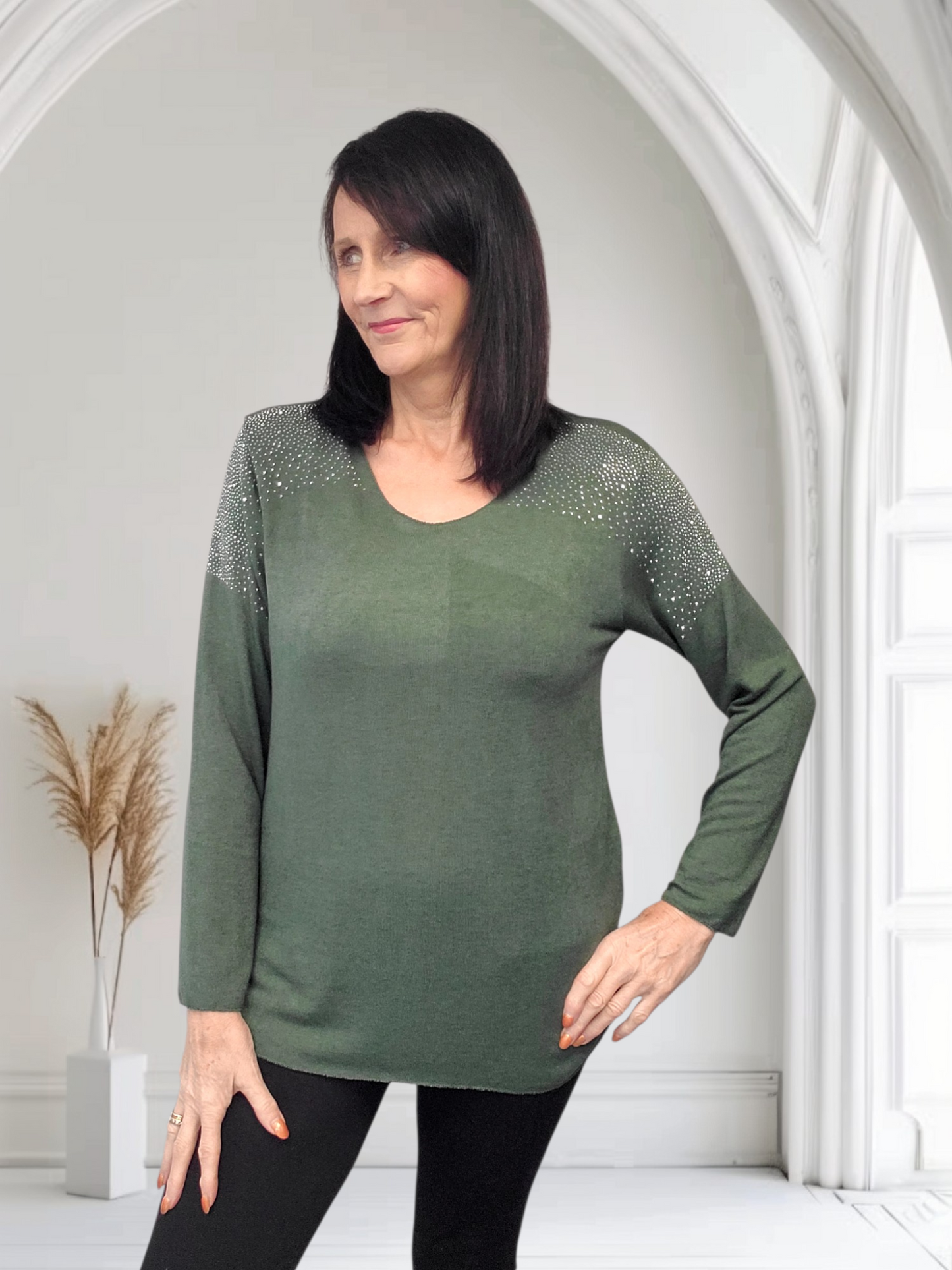 Alma Fine Knit Long Sleeve Jumper - Couture Boutique