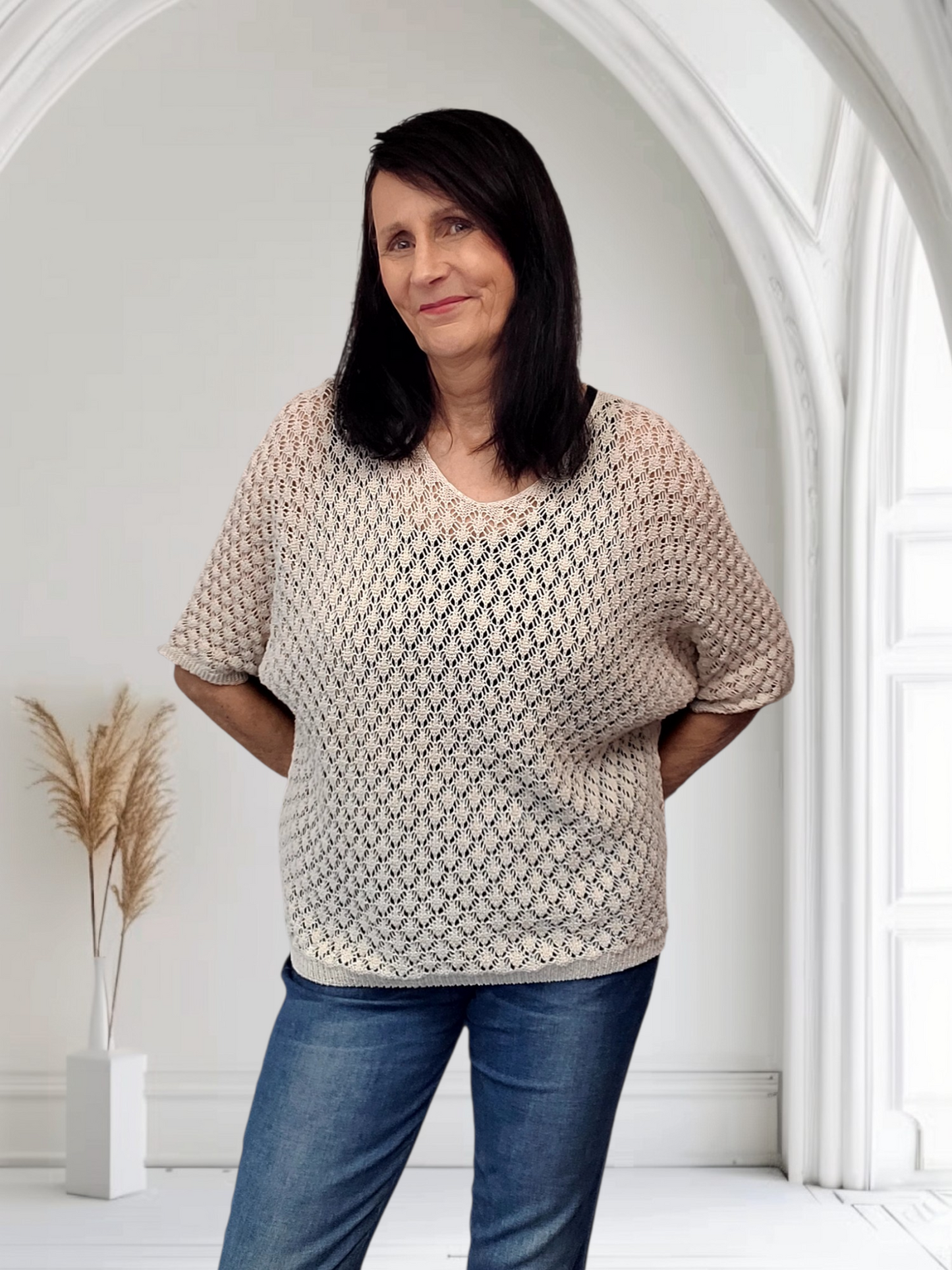 Holly Crochet Batwing Top