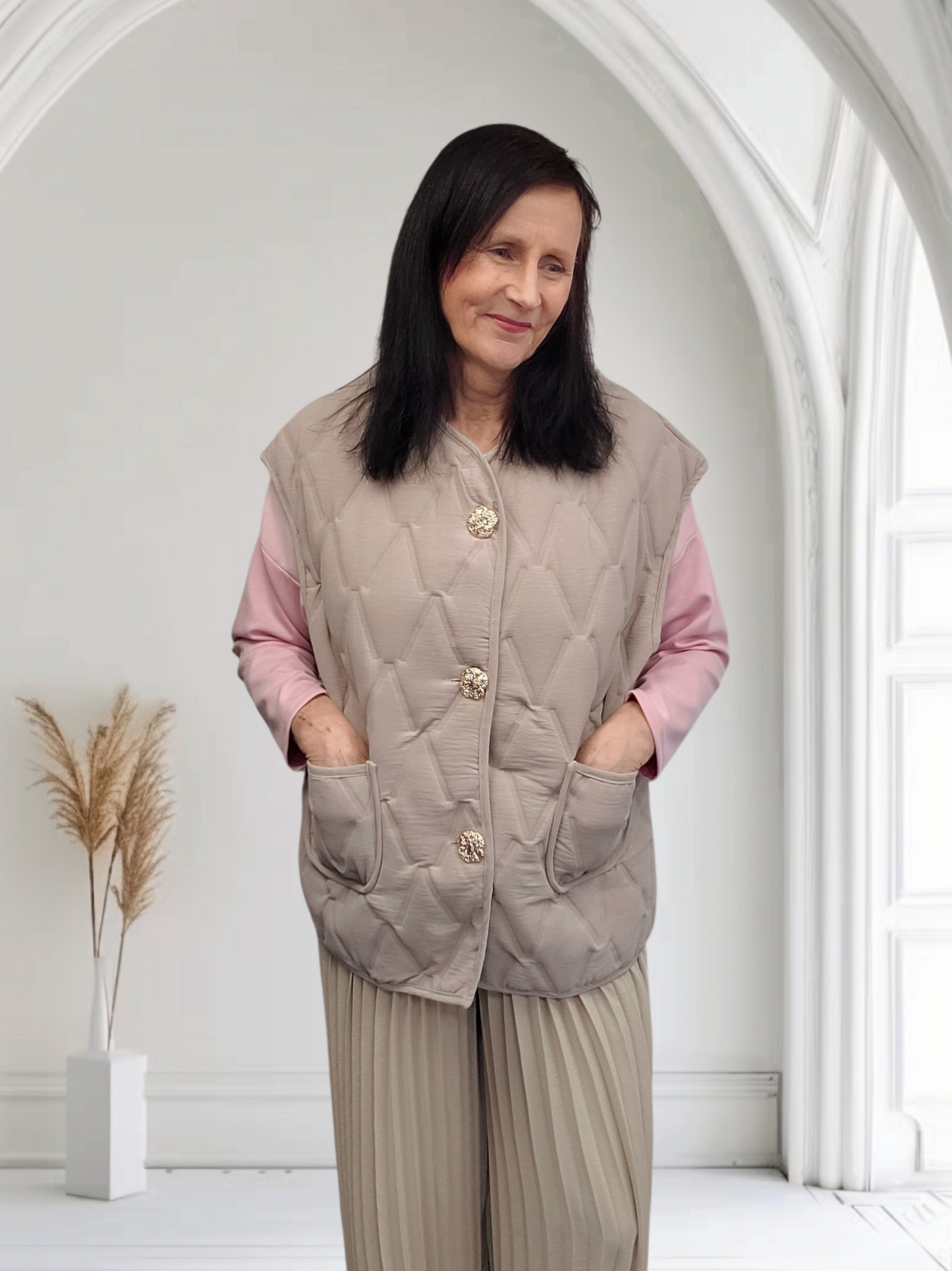 Liana Women’s Waistcoat – Smart Casual Sleeveless Jacket