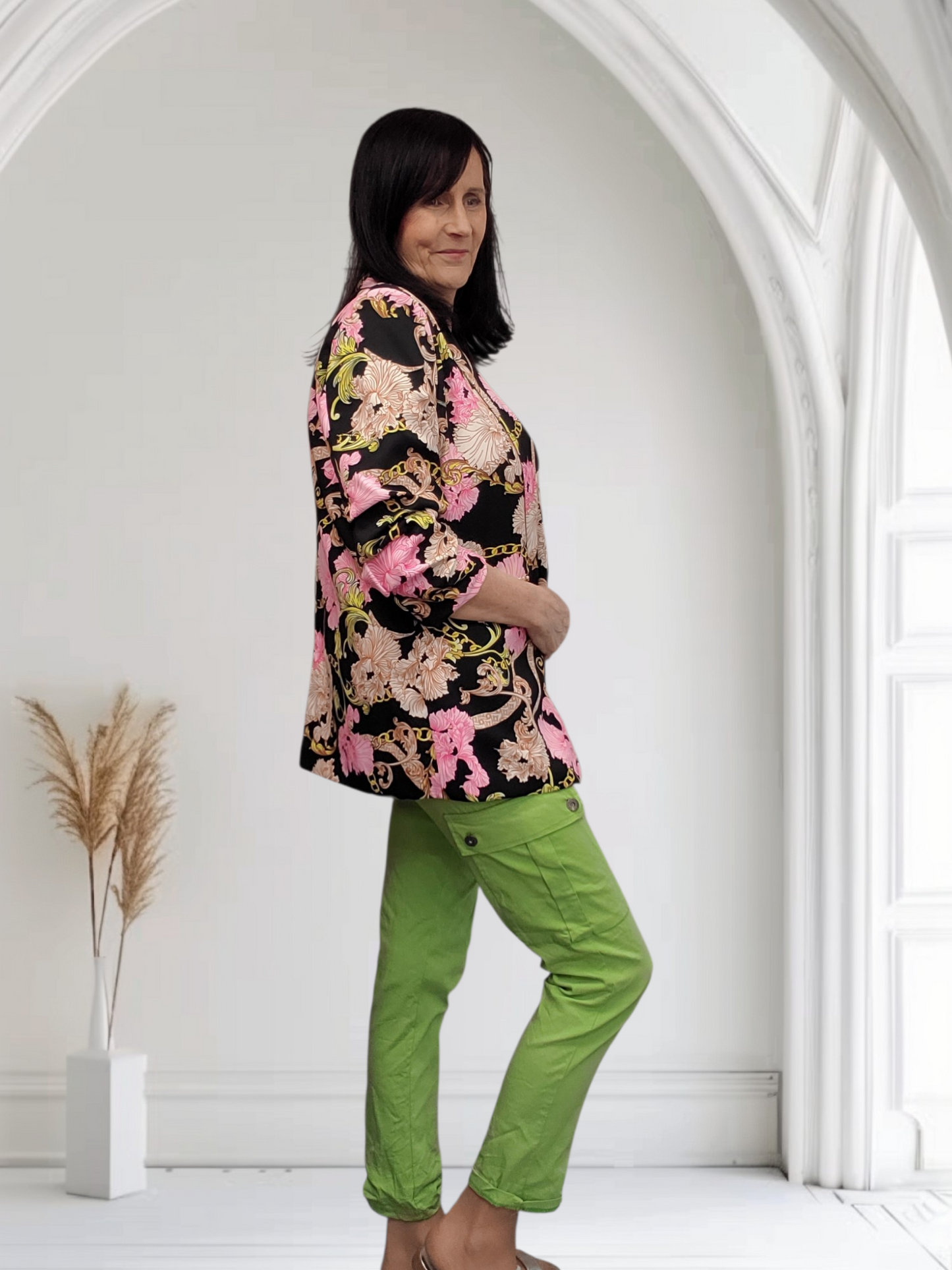 Floral Print Blazer – Stylish Smart Casual Women’s Jacket