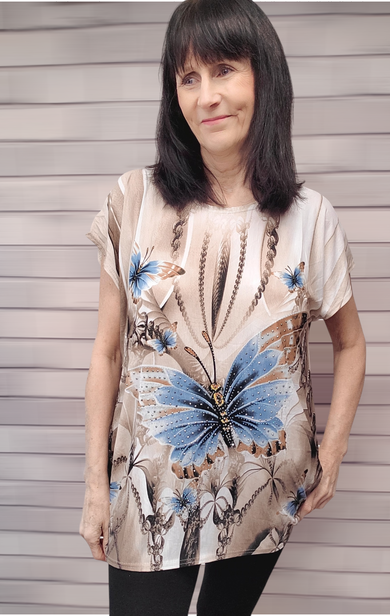 Prinny Short Sleeve Butterfly Top