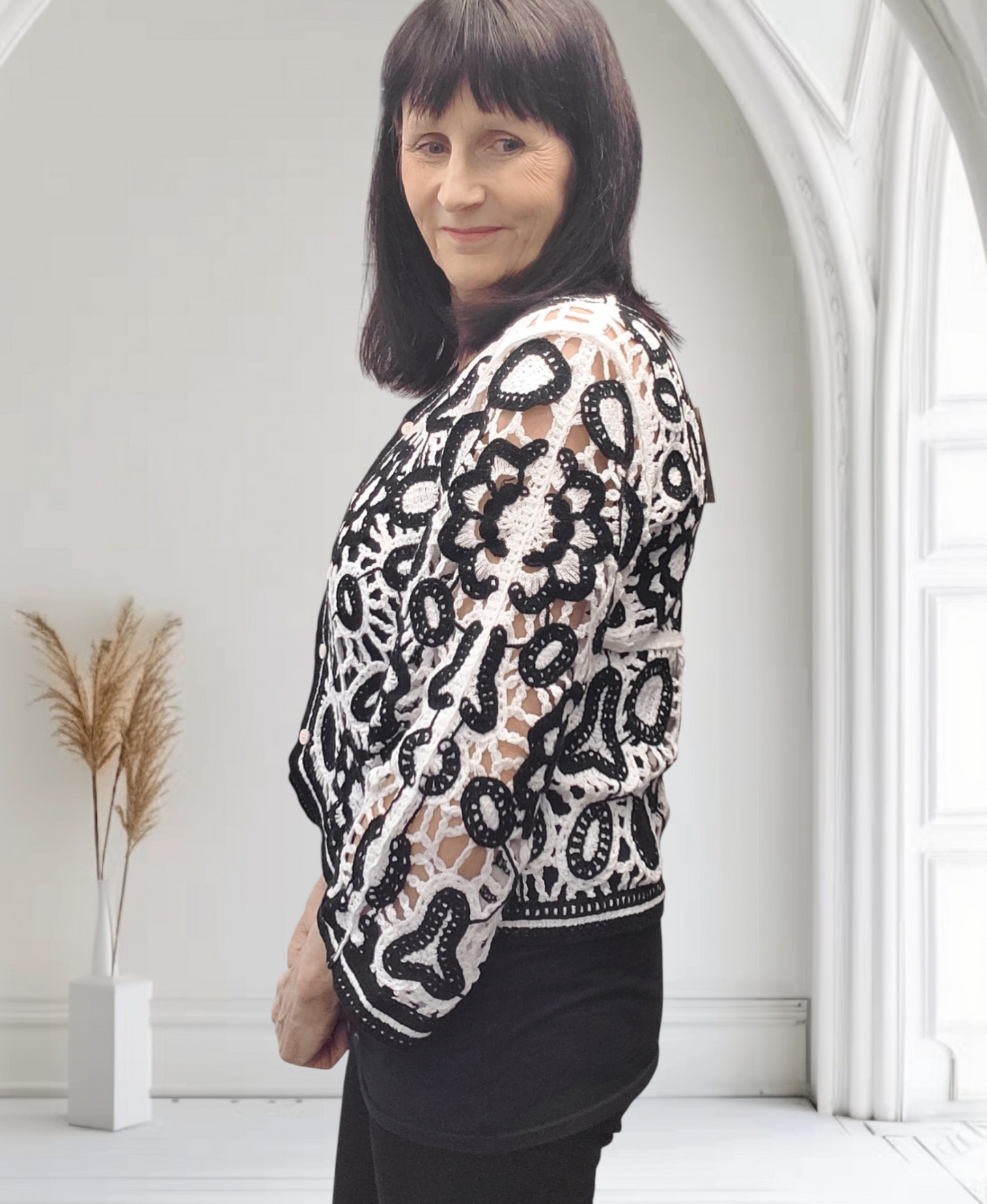 Hope Crochet Short Cardigan - Couture Boutique