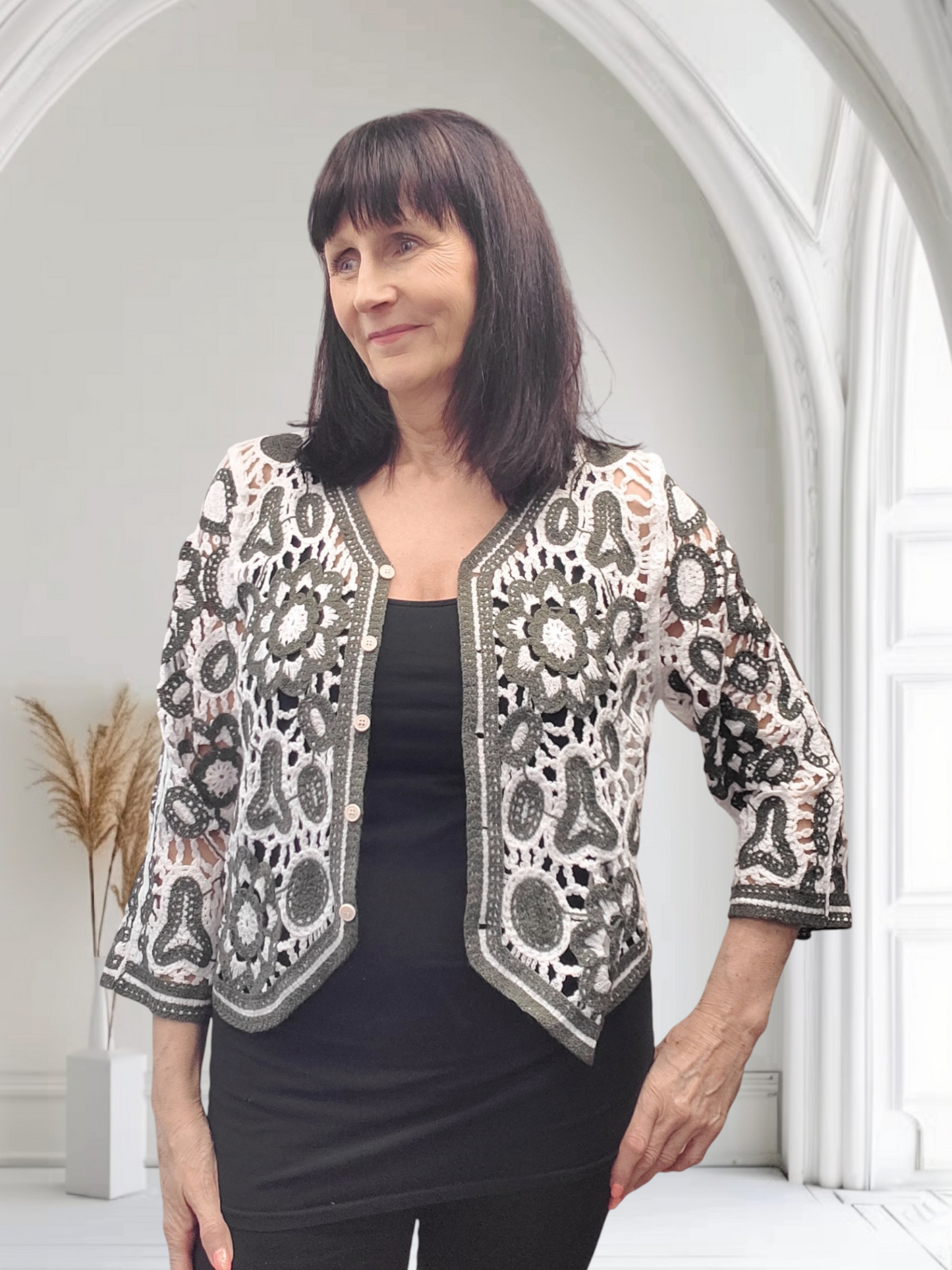 Hope Crochet Short Cardigan