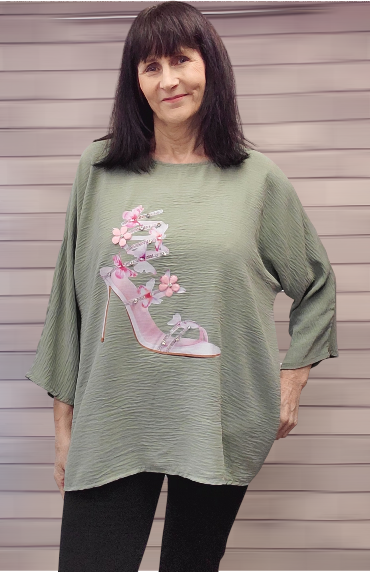 Suzie Shoe Print Top