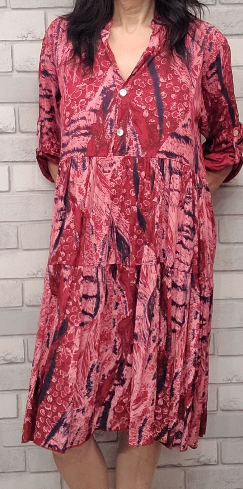 Abigail Tunic Dress With Leopard Print Pattern - Couture Boutique