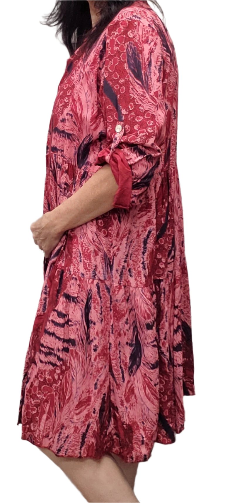Abigail Tunic Dress With Leopard Print Pattern - Couture Boutique