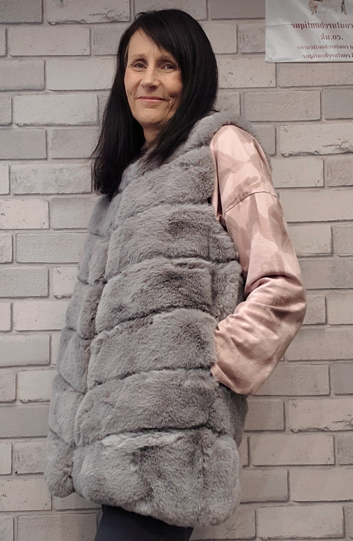 Elsa Faux Fur Gilets - Couture Boutique