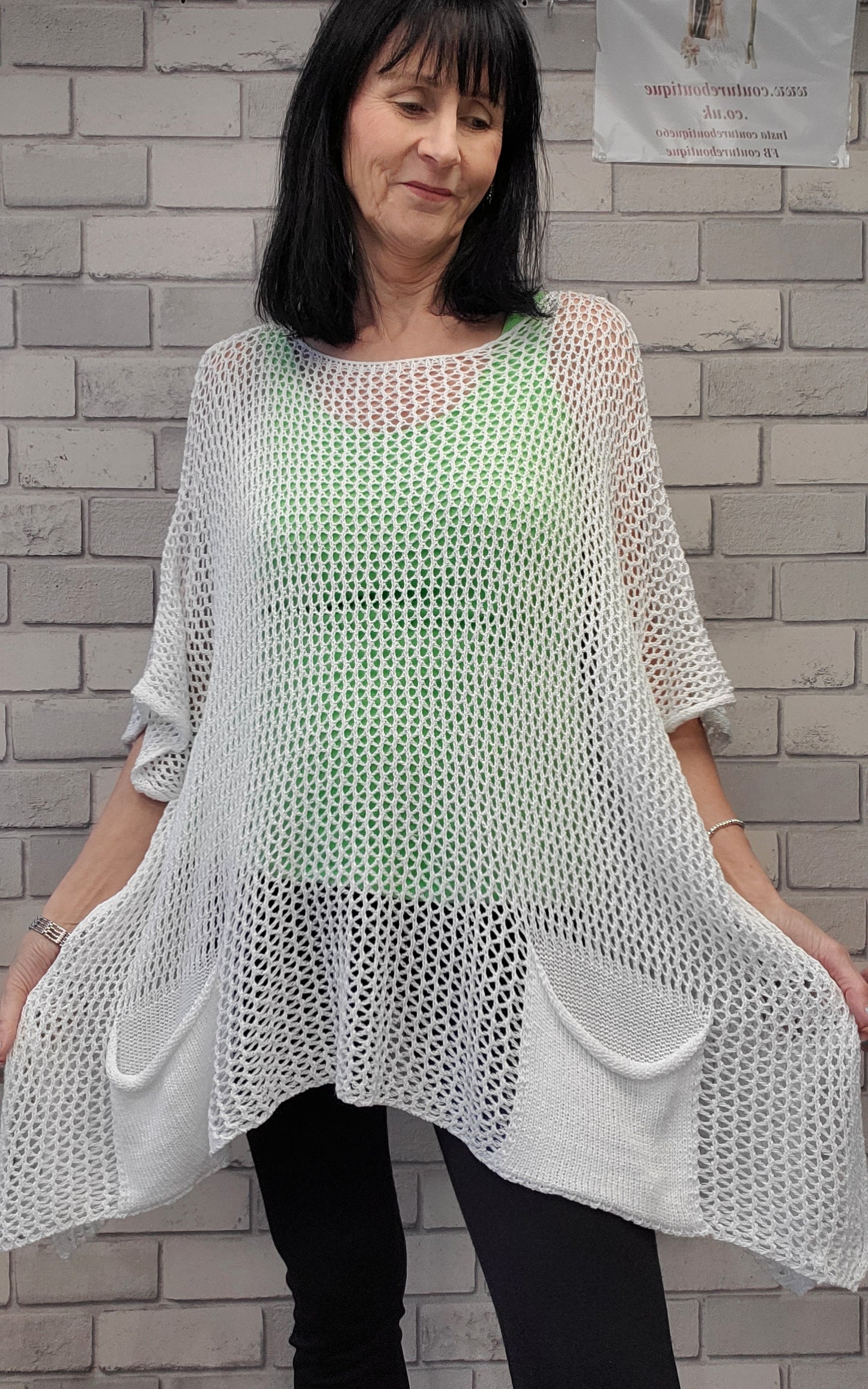 Betty Open Knit Oversize Top