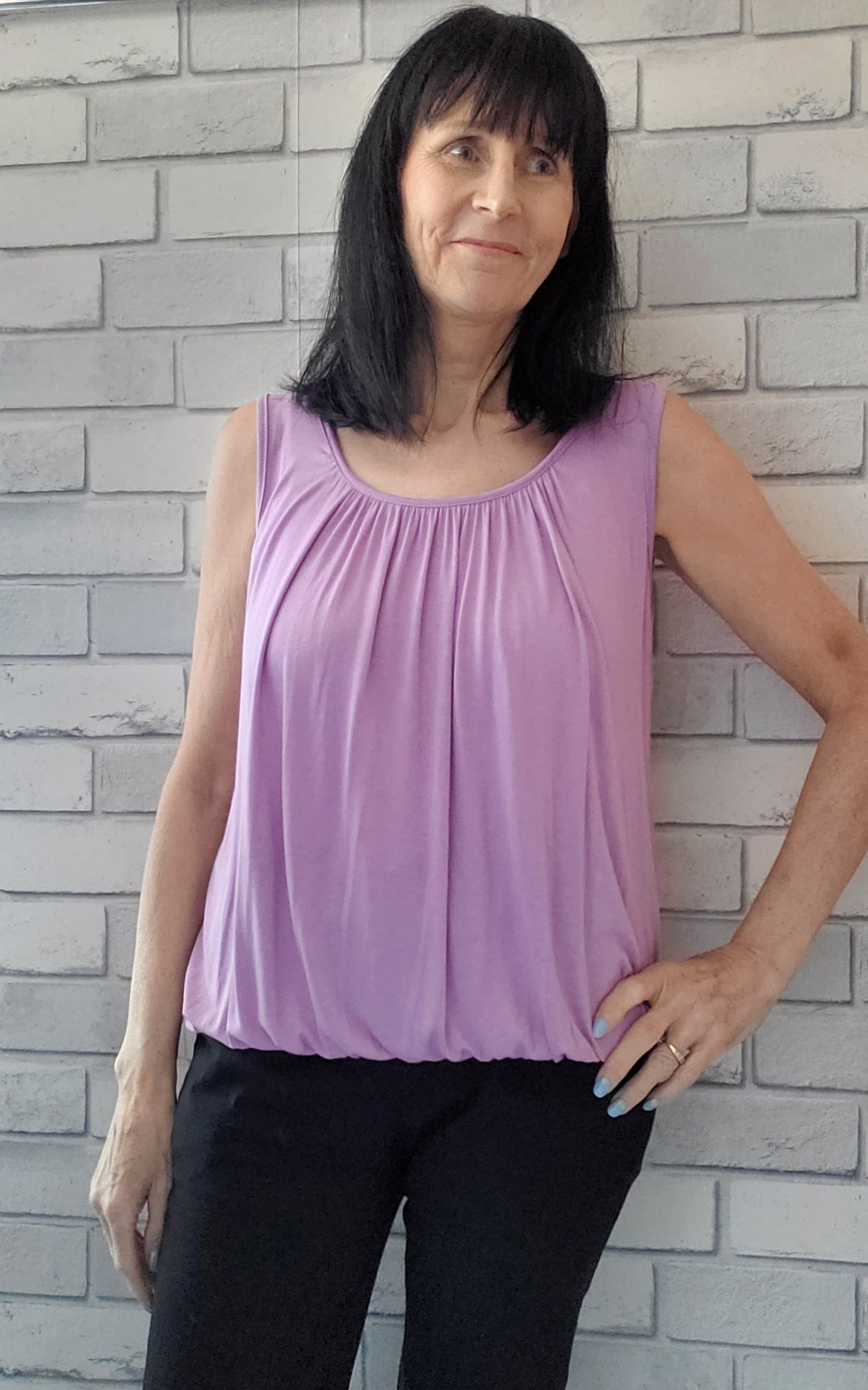 Ingrid Plain Loose Fit  Vest Tops