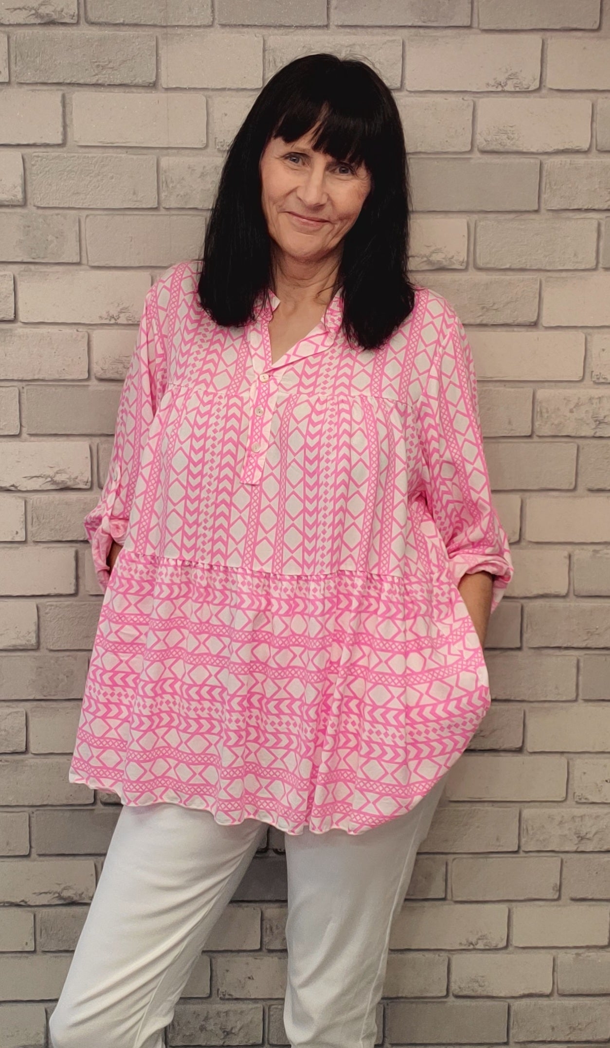 Dora Aztec Print Blouse