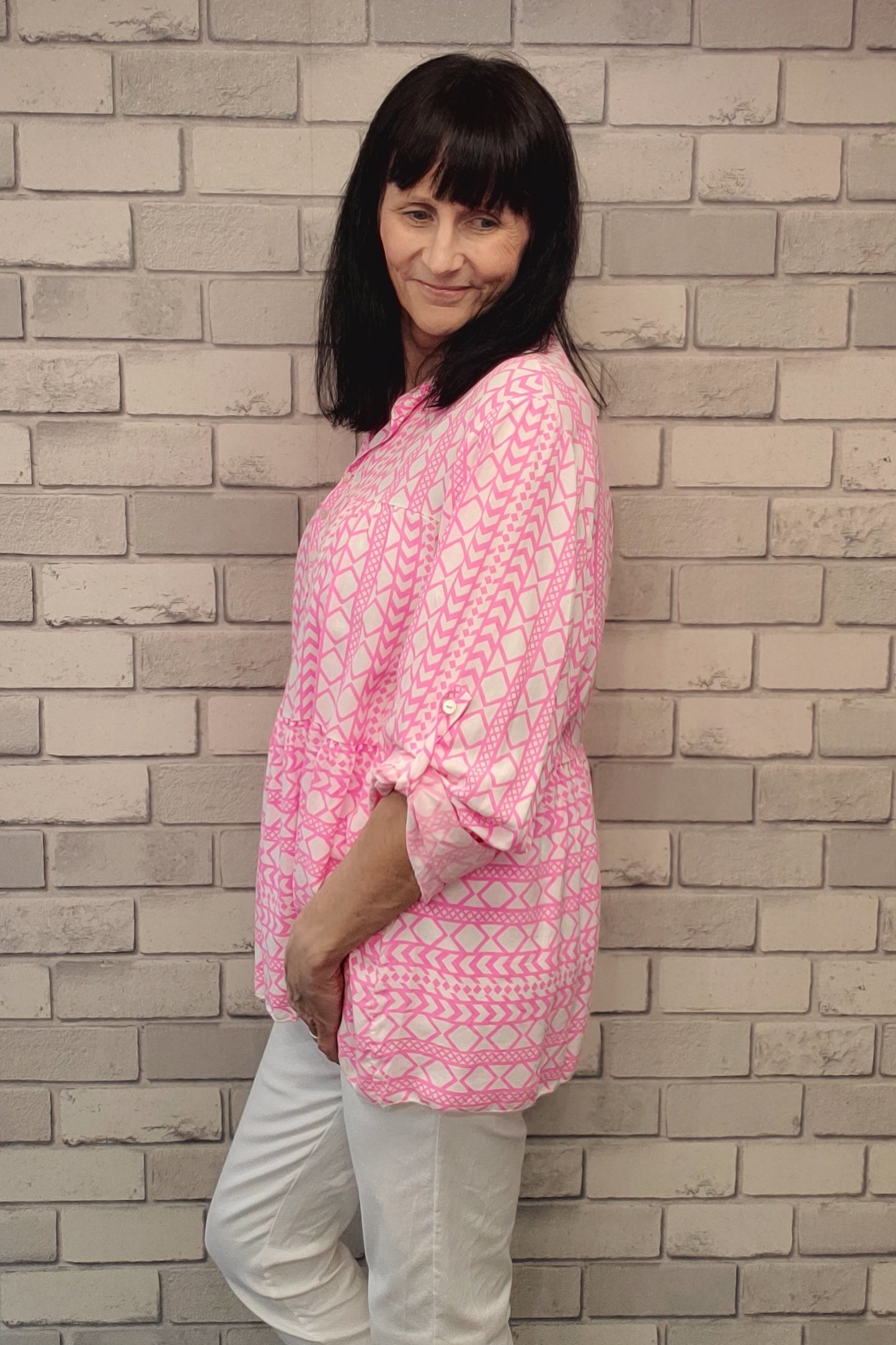 Dora Aztec Print Blouse