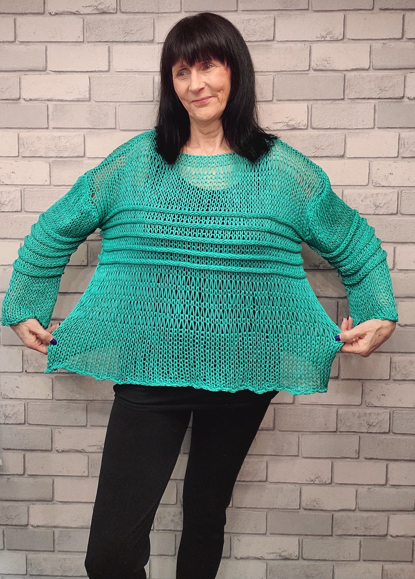 Tessa Open Knit Top