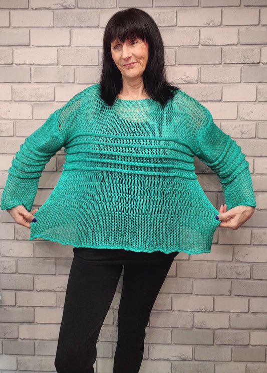 Tessa Open Knit Top