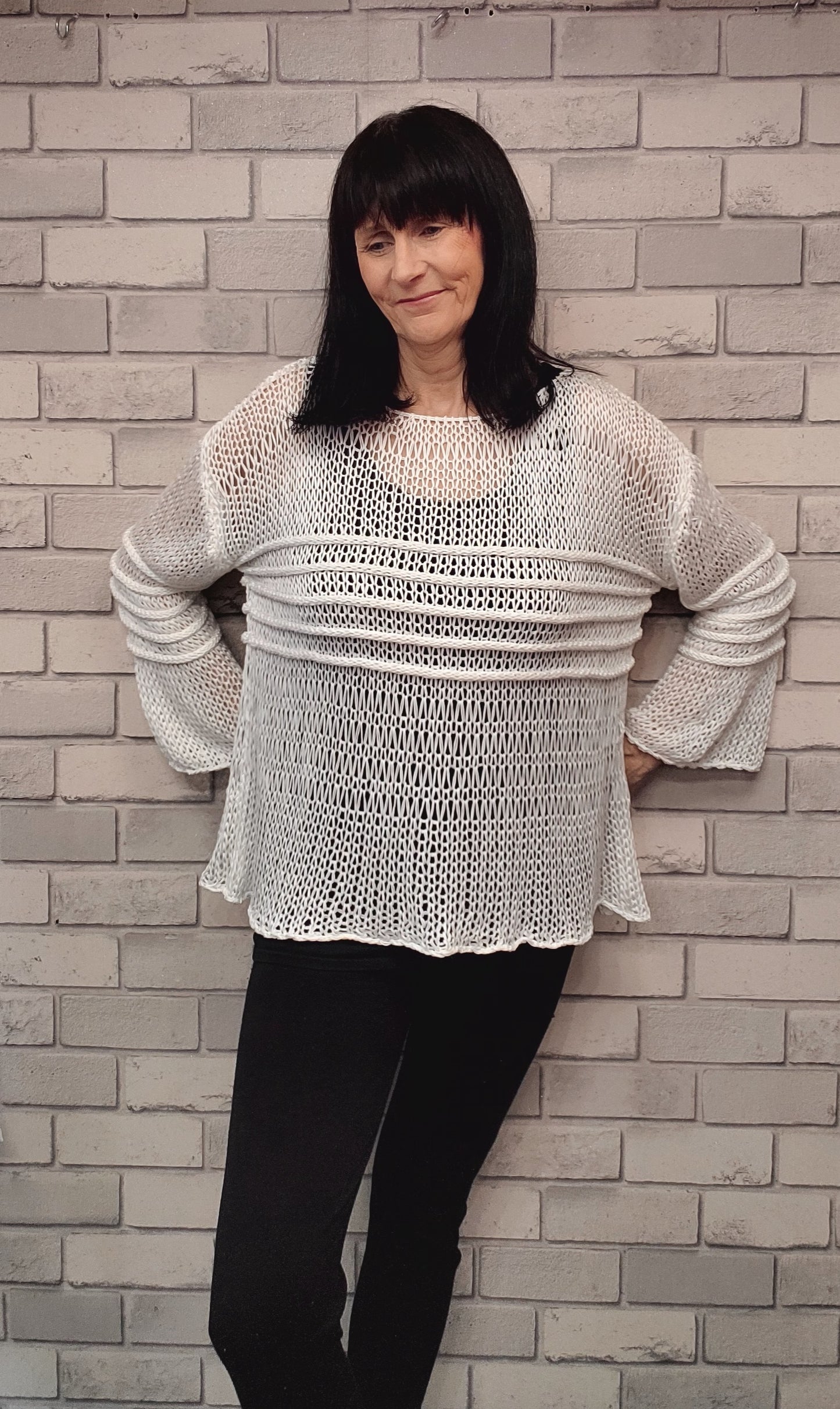 Tessa Open Knit Top
