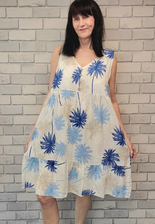 Raven Palm Tree Dress