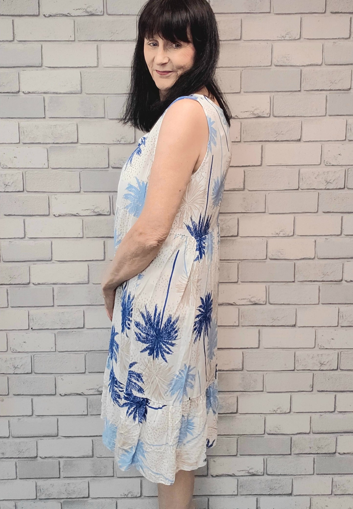 Raven Palm Tree Dress