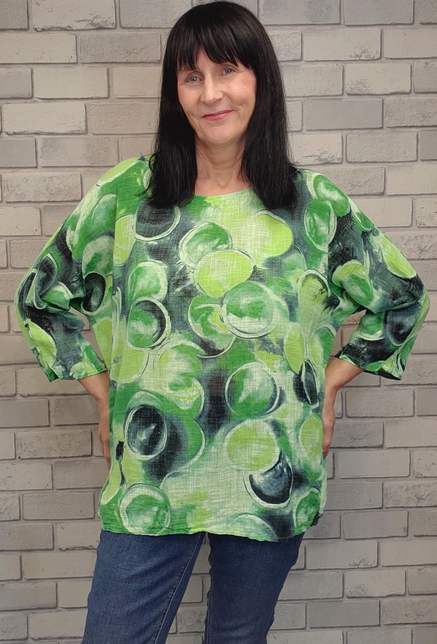Gina Circle Print Summer Top