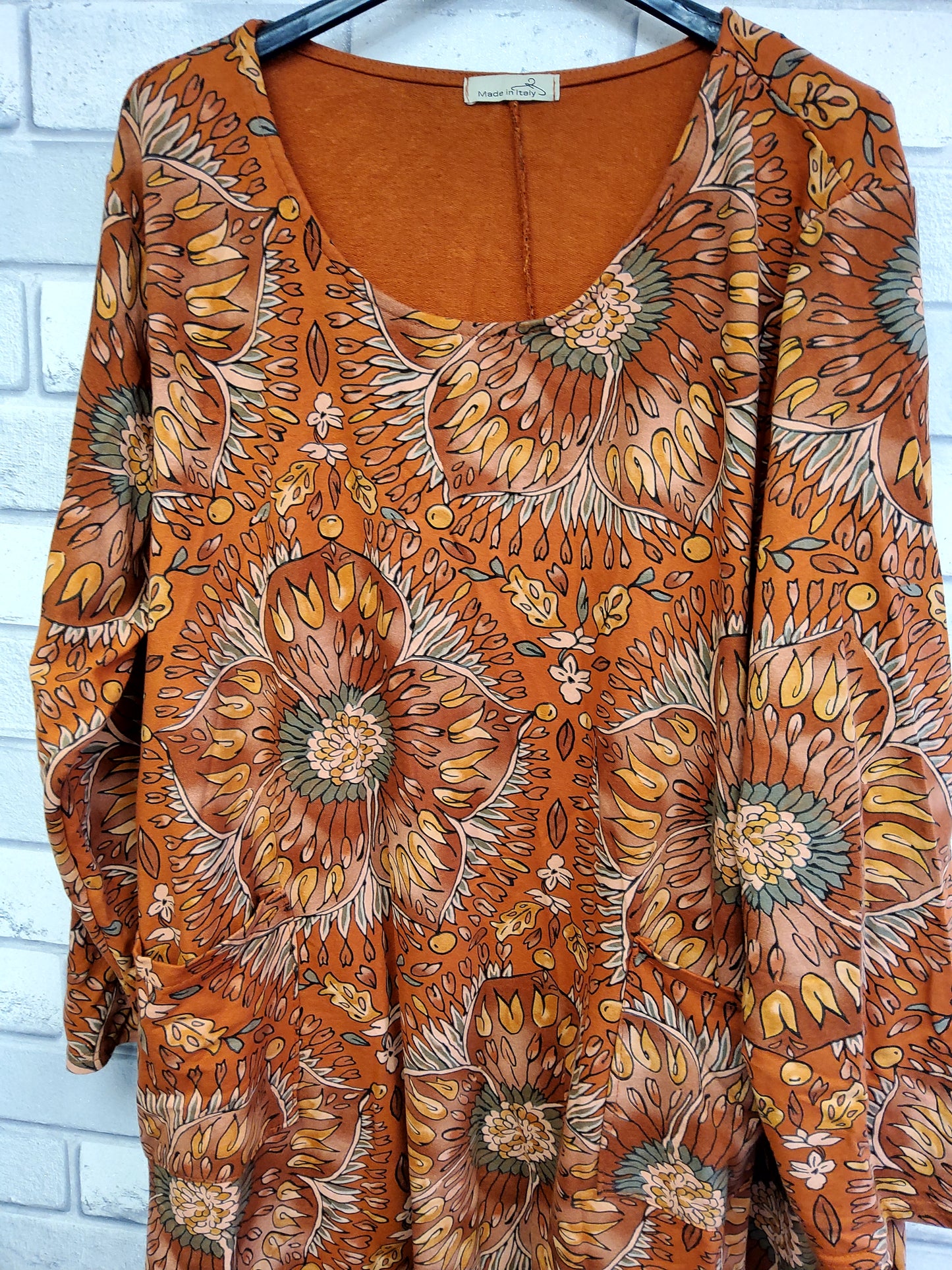 Karla Oversize  Floral Print Long Dress