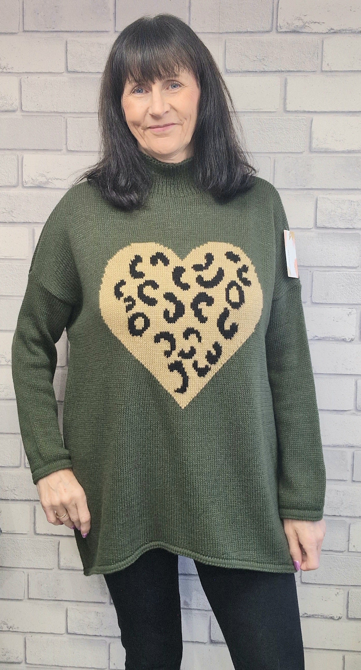 Netty Long Sleeve Heart Jumper