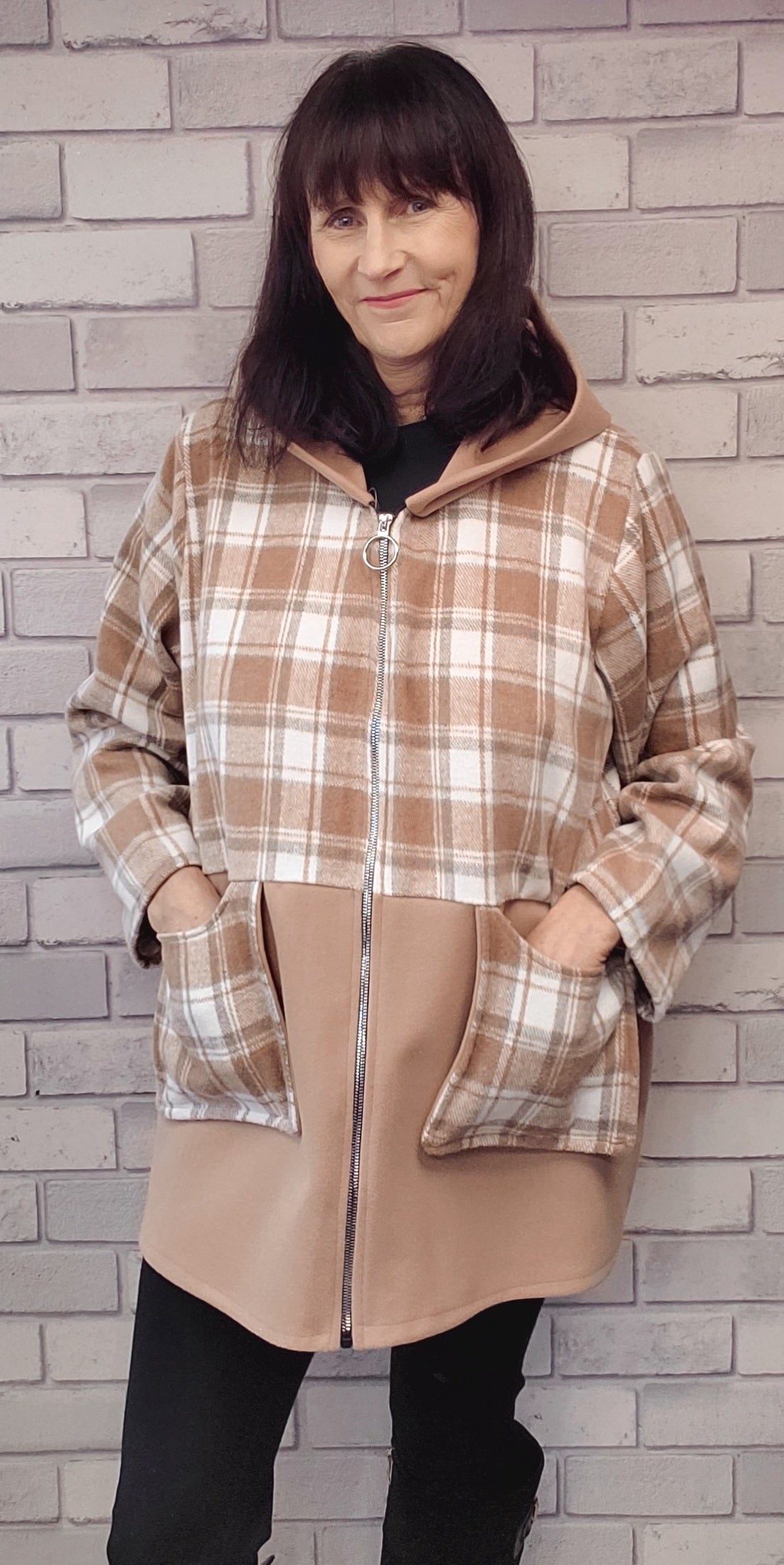 Talia Lightweight Check Jacket