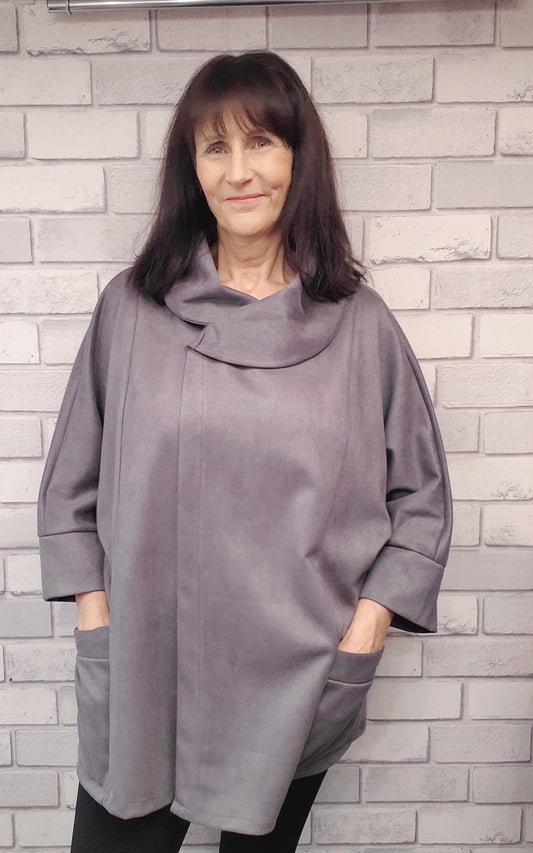 Veronica Suedette  Cape Jacket