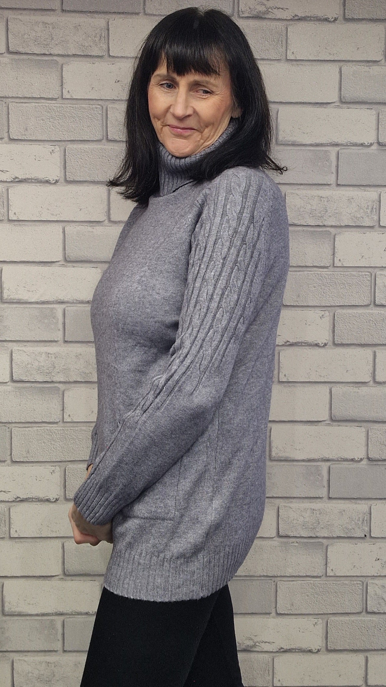 Trisa Polo Neck Soft Knit Jumper