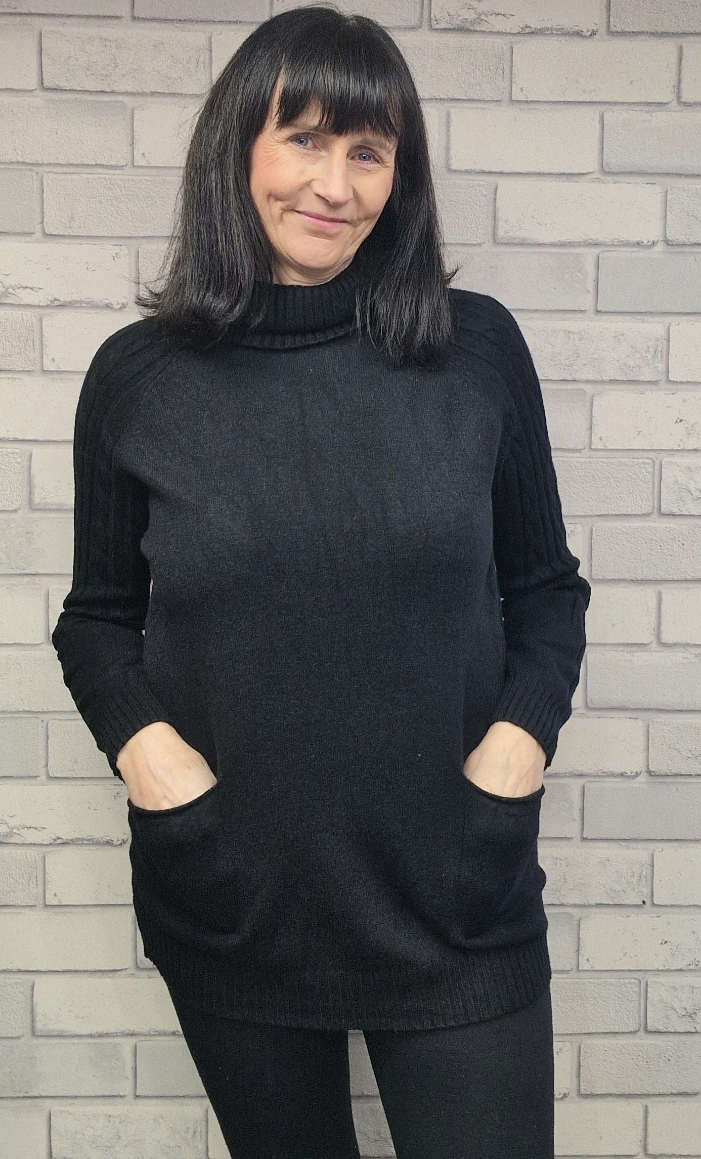 Trisa Polo Neck Soft Knit Jumper