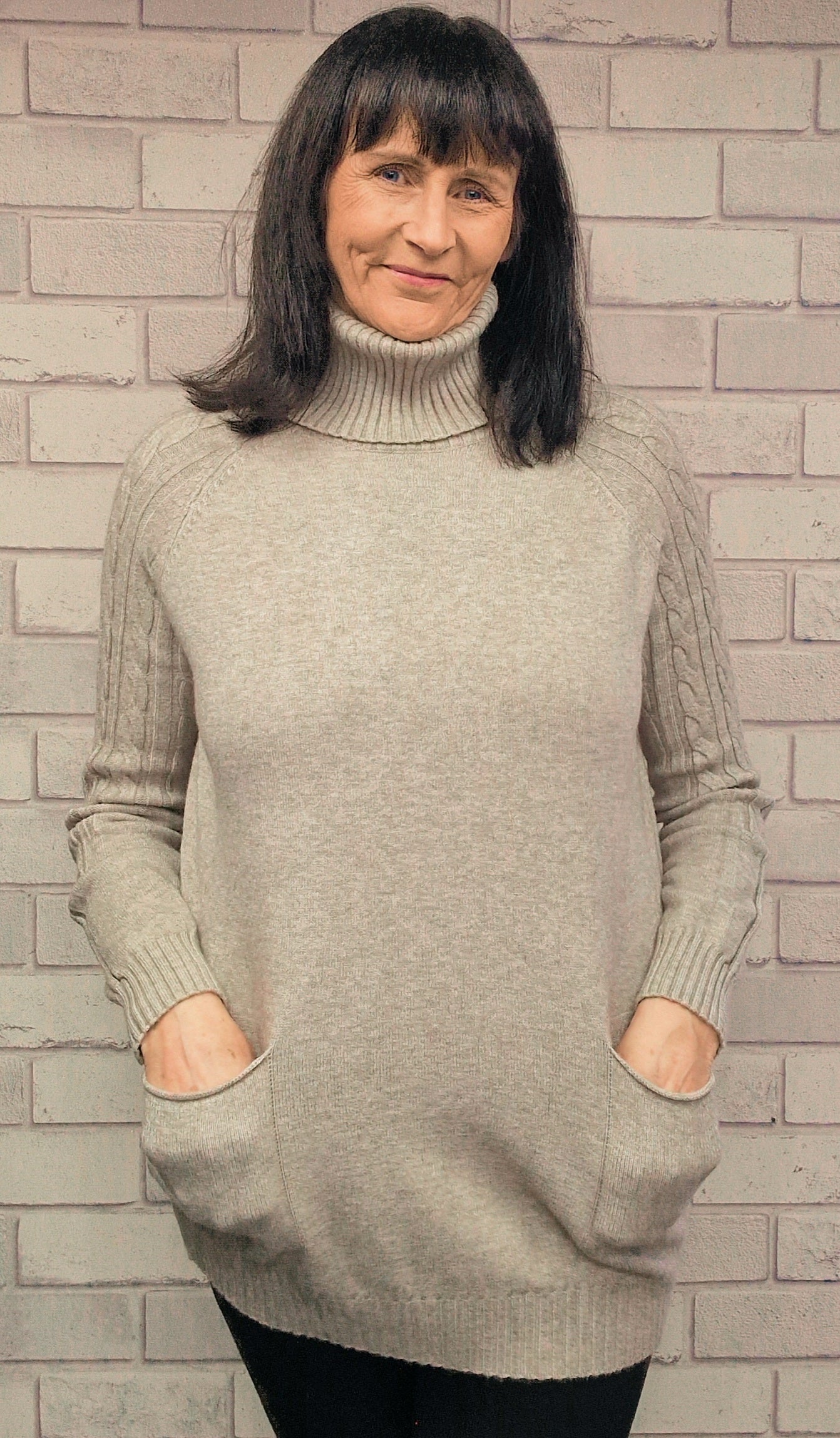 Trisa Polo Neck Soft Knit Jumper